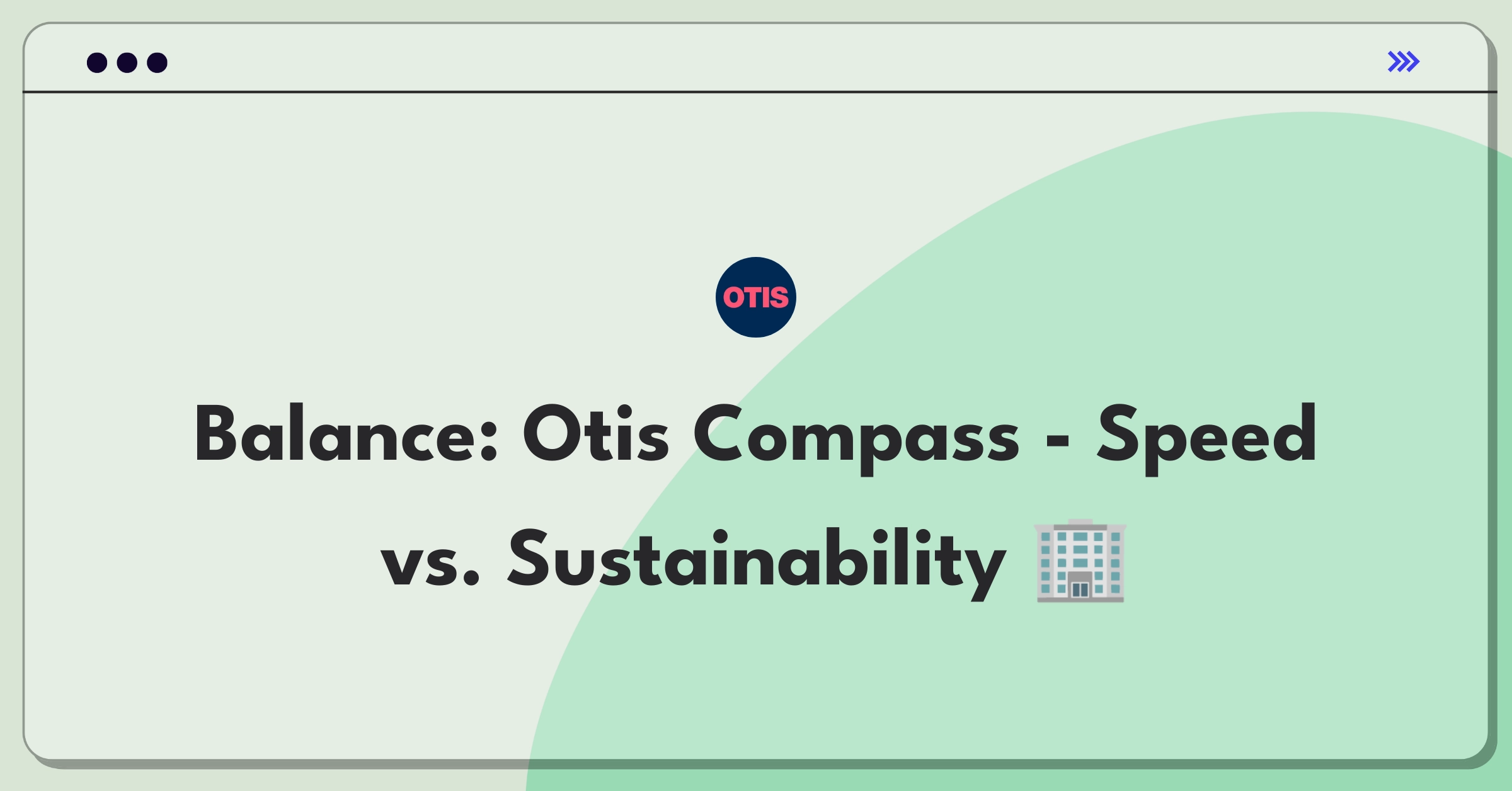 Product Management Trade-Off Question: Otis elevator system balancing wait times and energy efficiency