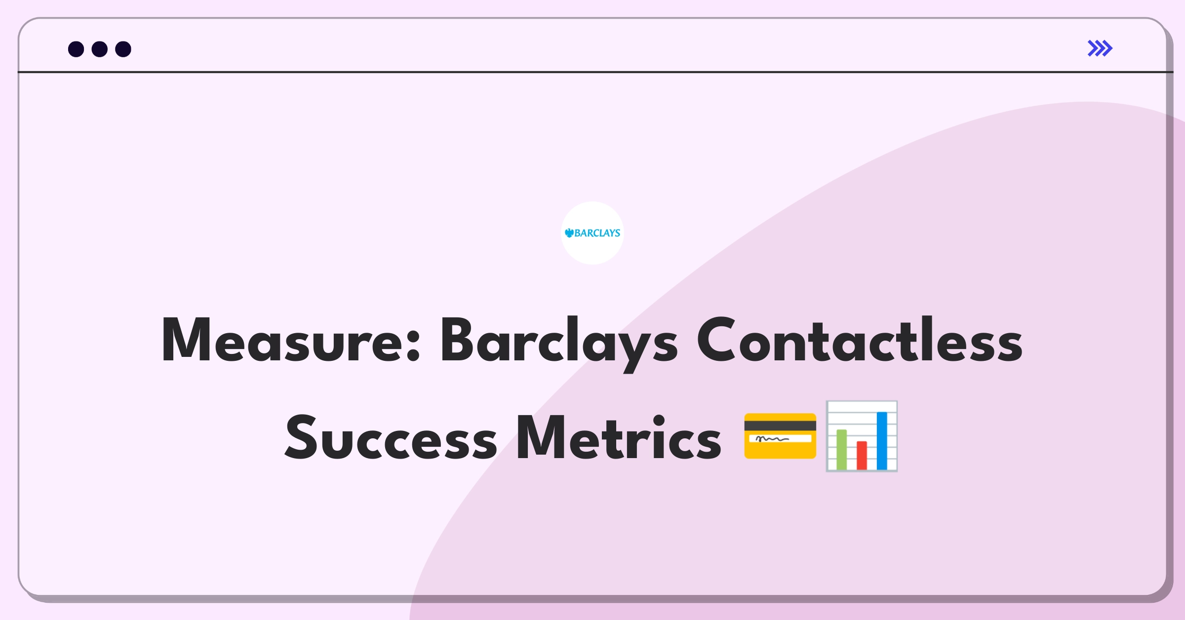 Product Management Analytics Question: Evaluating contactless payment metrics for Barclays debit cards