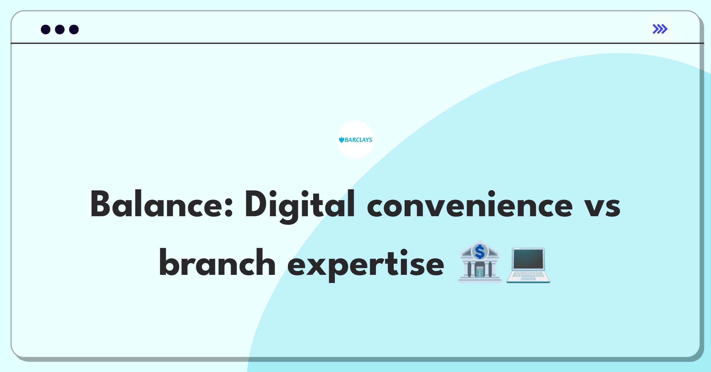 Product Management Trade-Off Question: Digital banking services versus in-person branch support for complex transactions