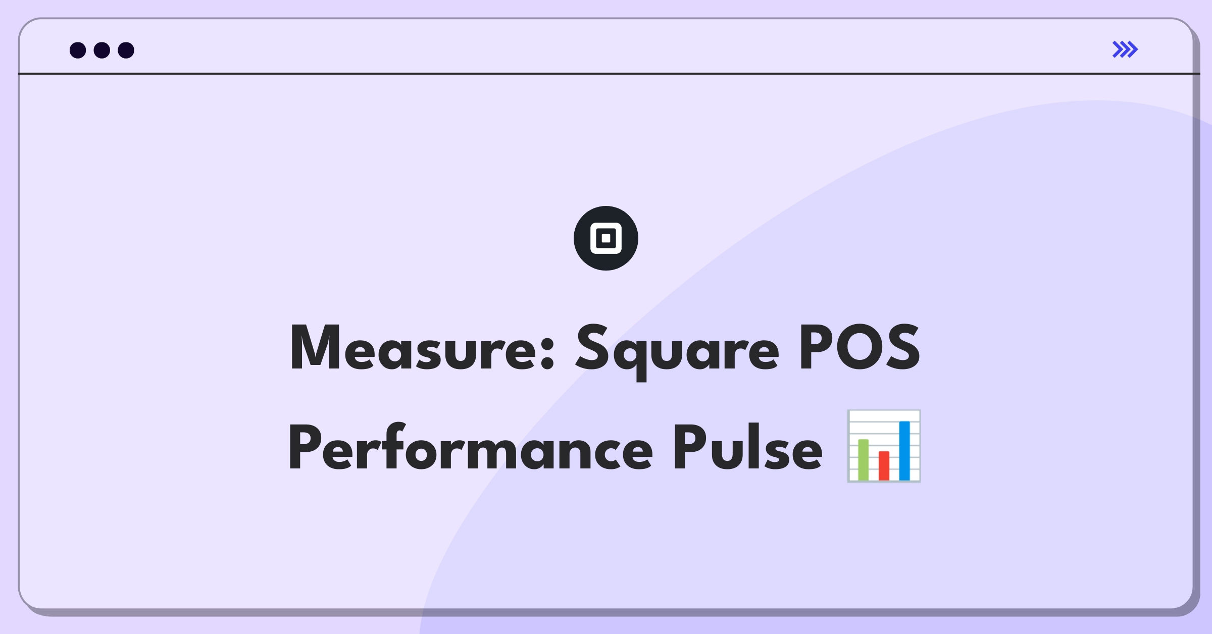 Product Management Analytics Question: Square point-of-sale software success metrics dashboard