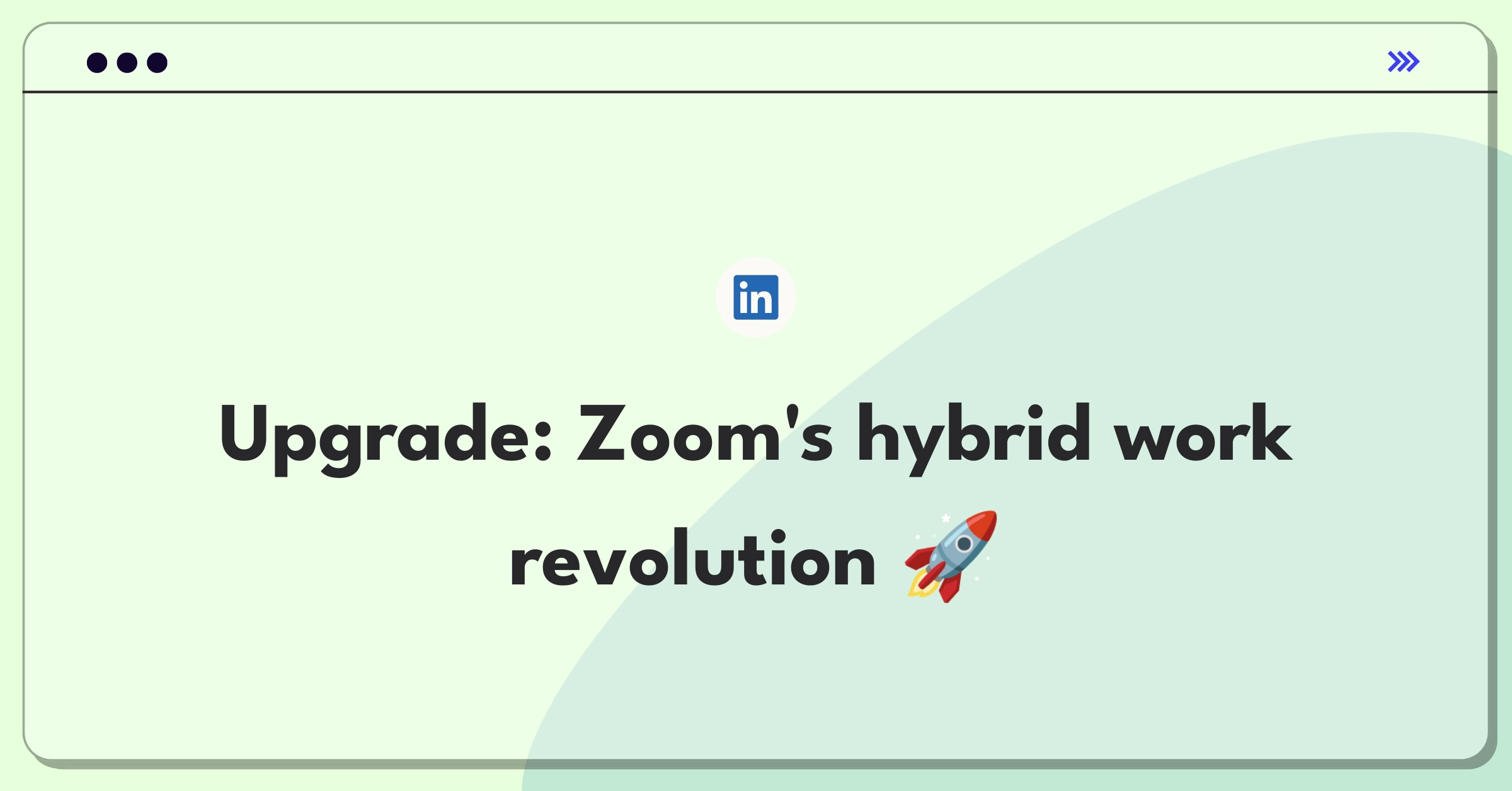 Product Management Strategy Question: Improving Zoom's video conferencing platform for hybrid work environments