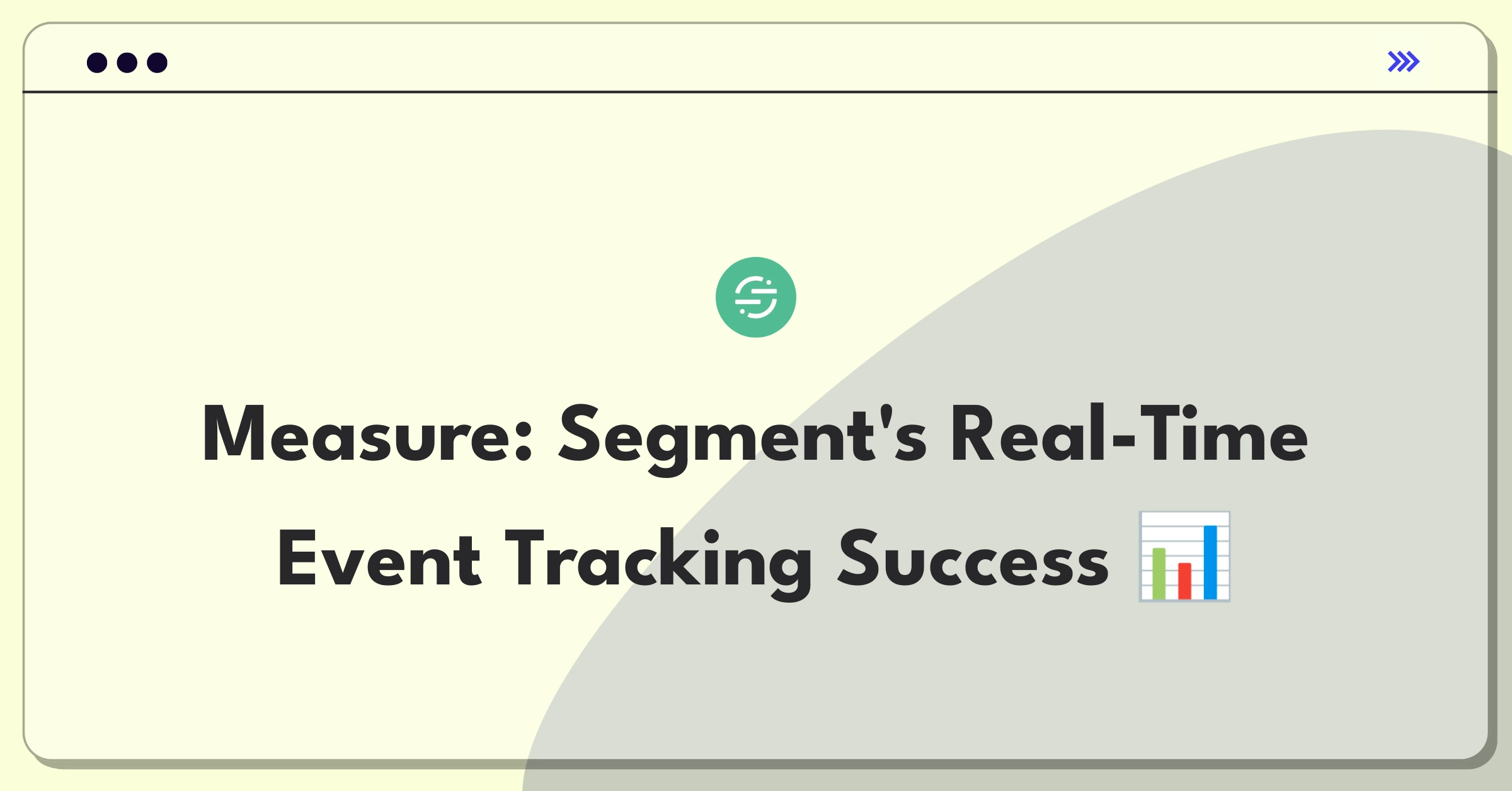 Product Management Analytics Question: Evaluating metrics for Segment's real-time event tracking feature