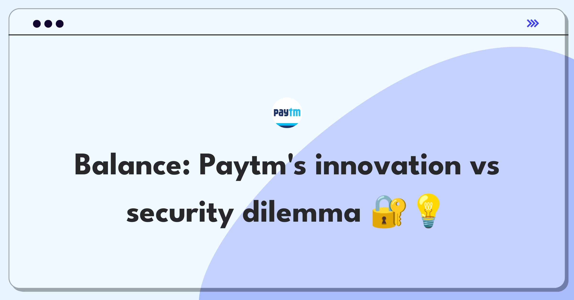 Product Management Strategy Question: Paytm financial products and security measures tradeoff analysis