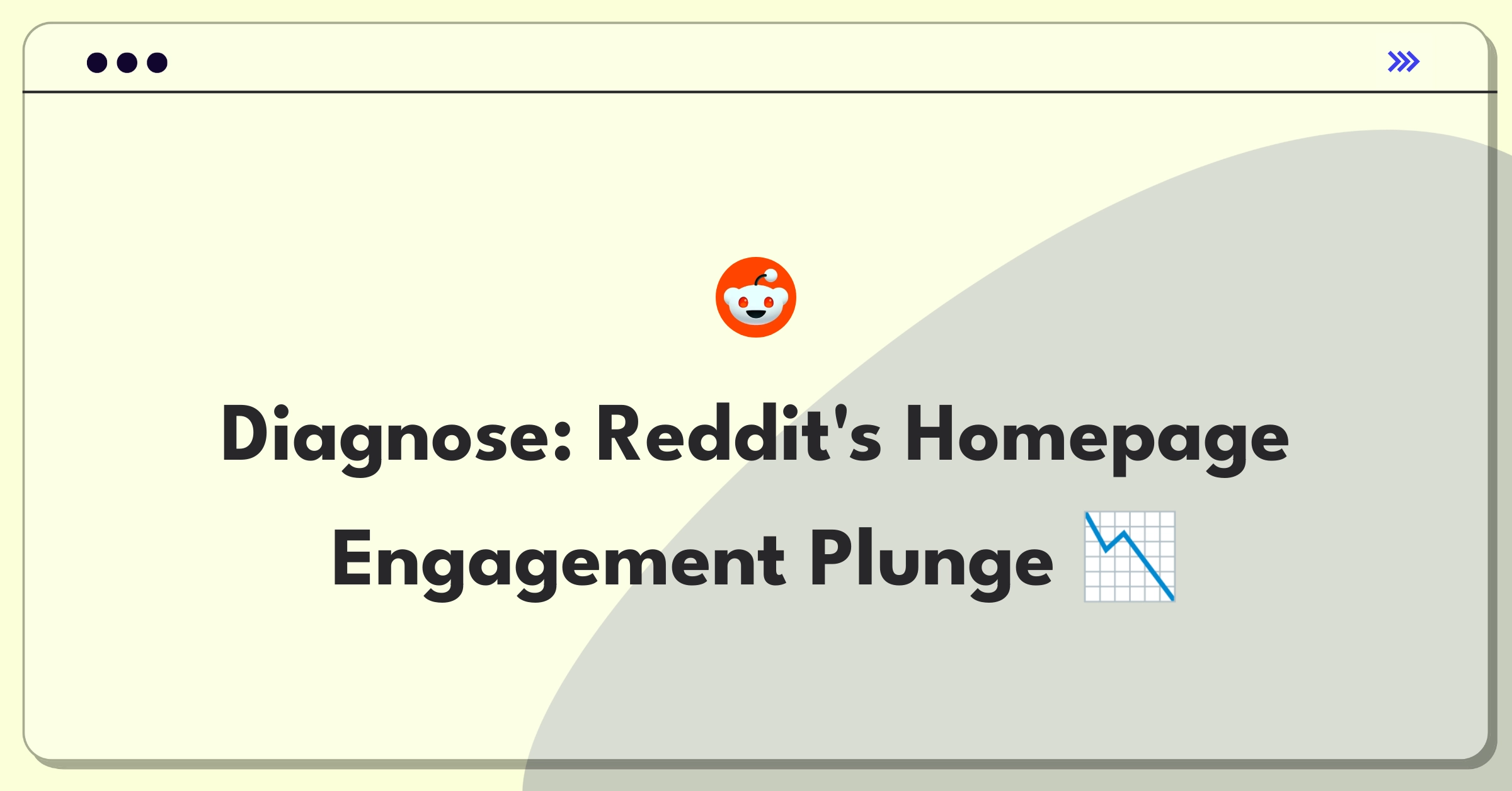 Product Management Root Cause Analysis Question: Investigating Reddit's homepage engagement decline