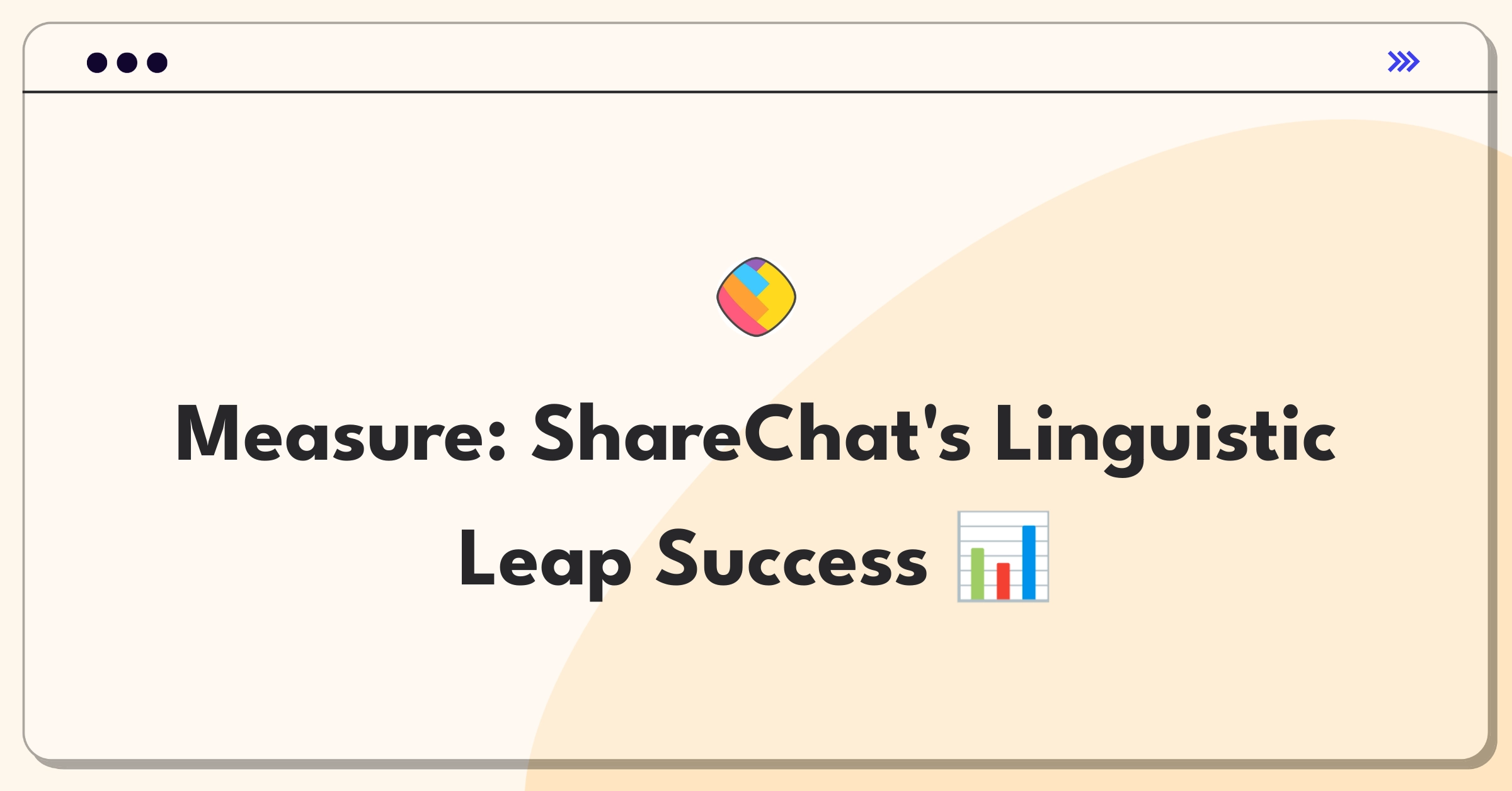 Product Management Metrics Question: Evaluating success of ShareChat's regional language support strategy