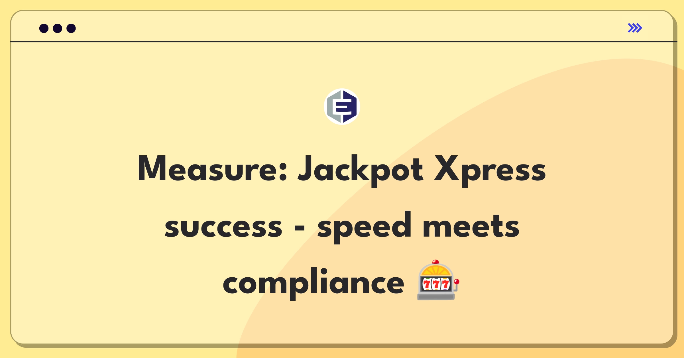 Product Management Analytics Question: Defining success metrics for casino jackpot management system