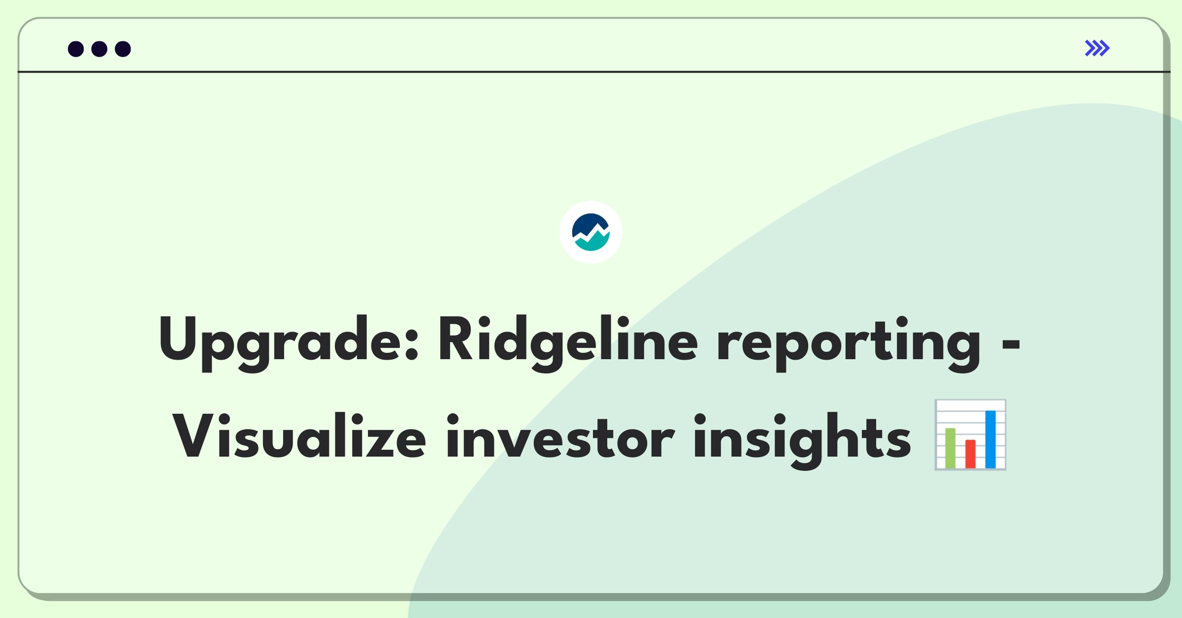 Product Management Improvement Question: Enhancing financial reporting tools with interactive visualizations for investors