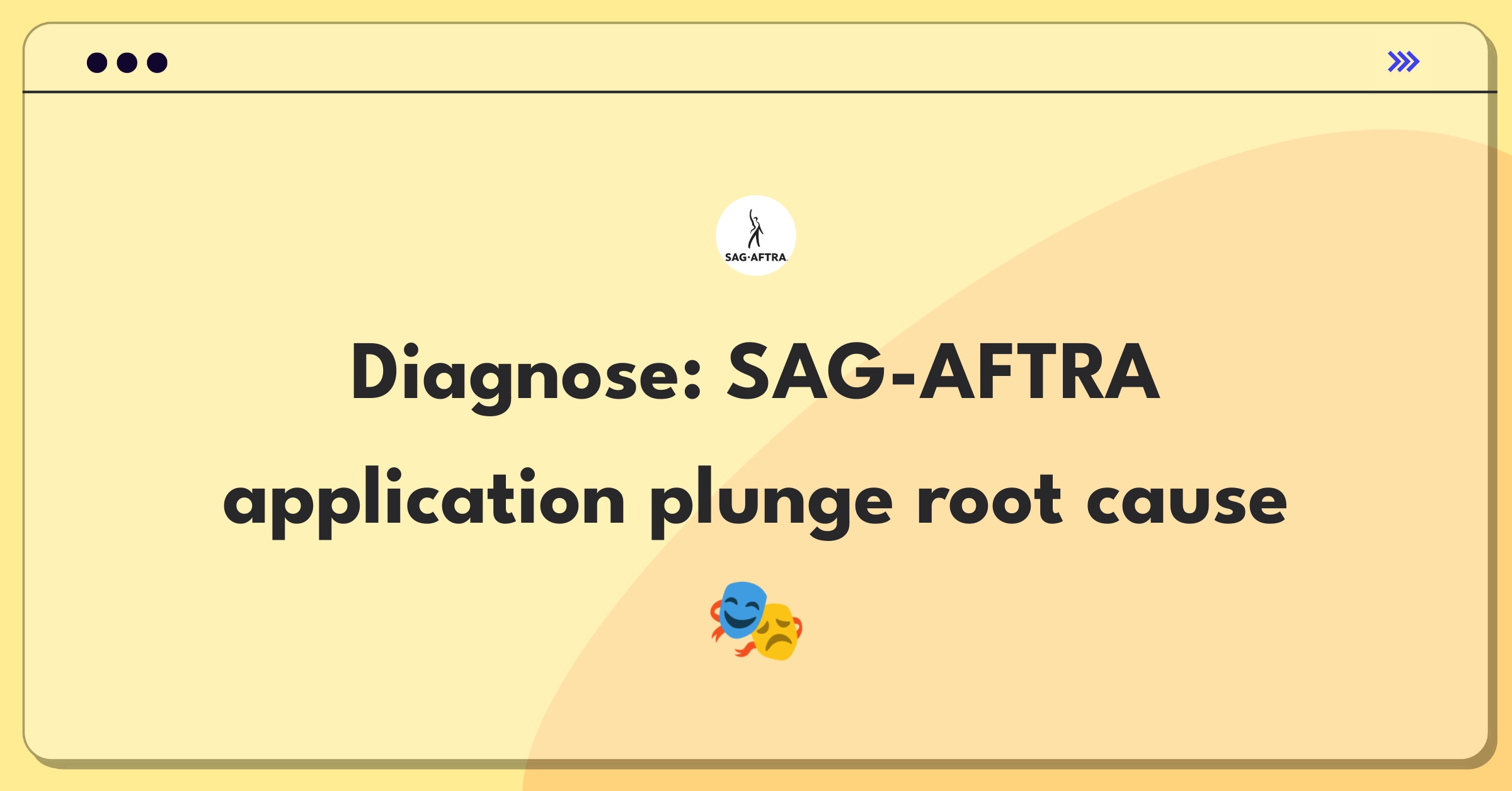 Product Management Root Cause Analysis Question: Investigating SAG-AFTRA's sudden decrease in new member applications