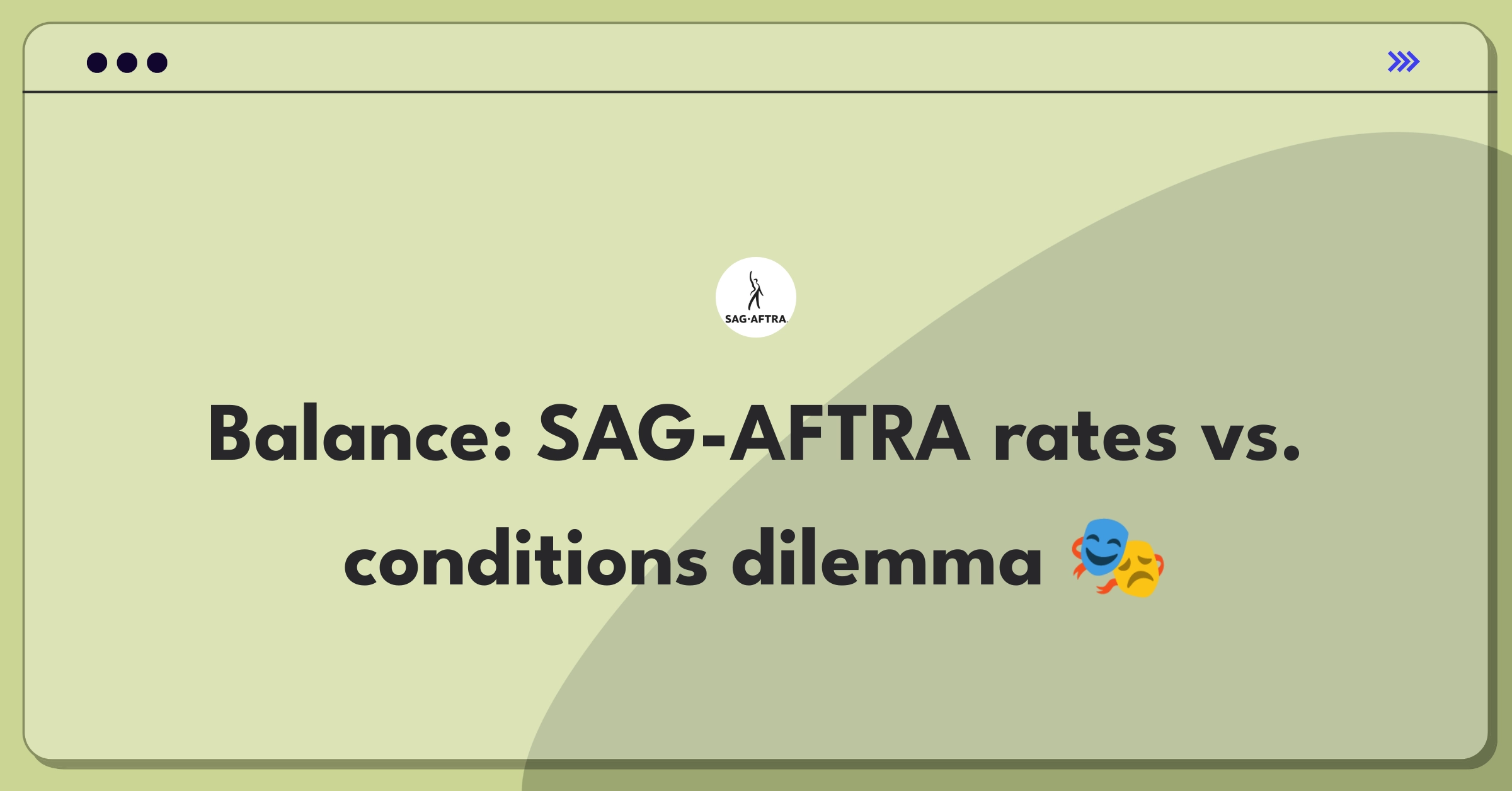 Product Management Trade-Off Question: SAG-AFTRA contract negotiation priorities balancing actor pay and working conditions