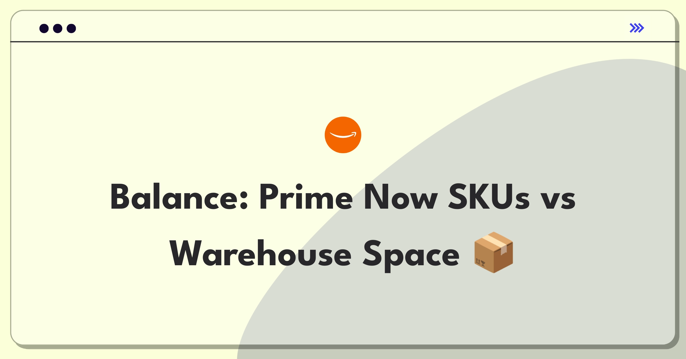 Product Management Technical Question: Amazon Prime Now inventory optimization challenge