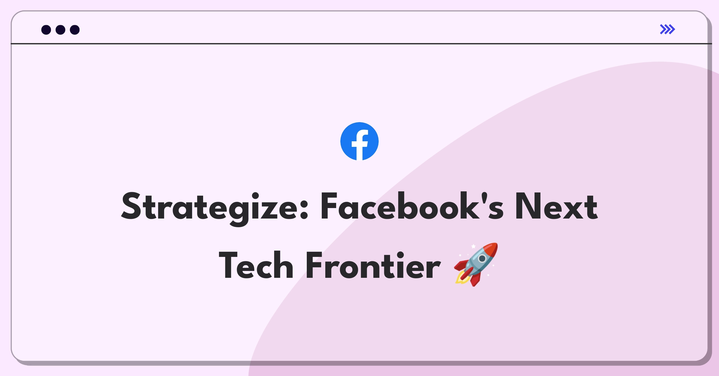 Product Management Strategy Question: Facebook acquisition targets board with tech company logos and arrows