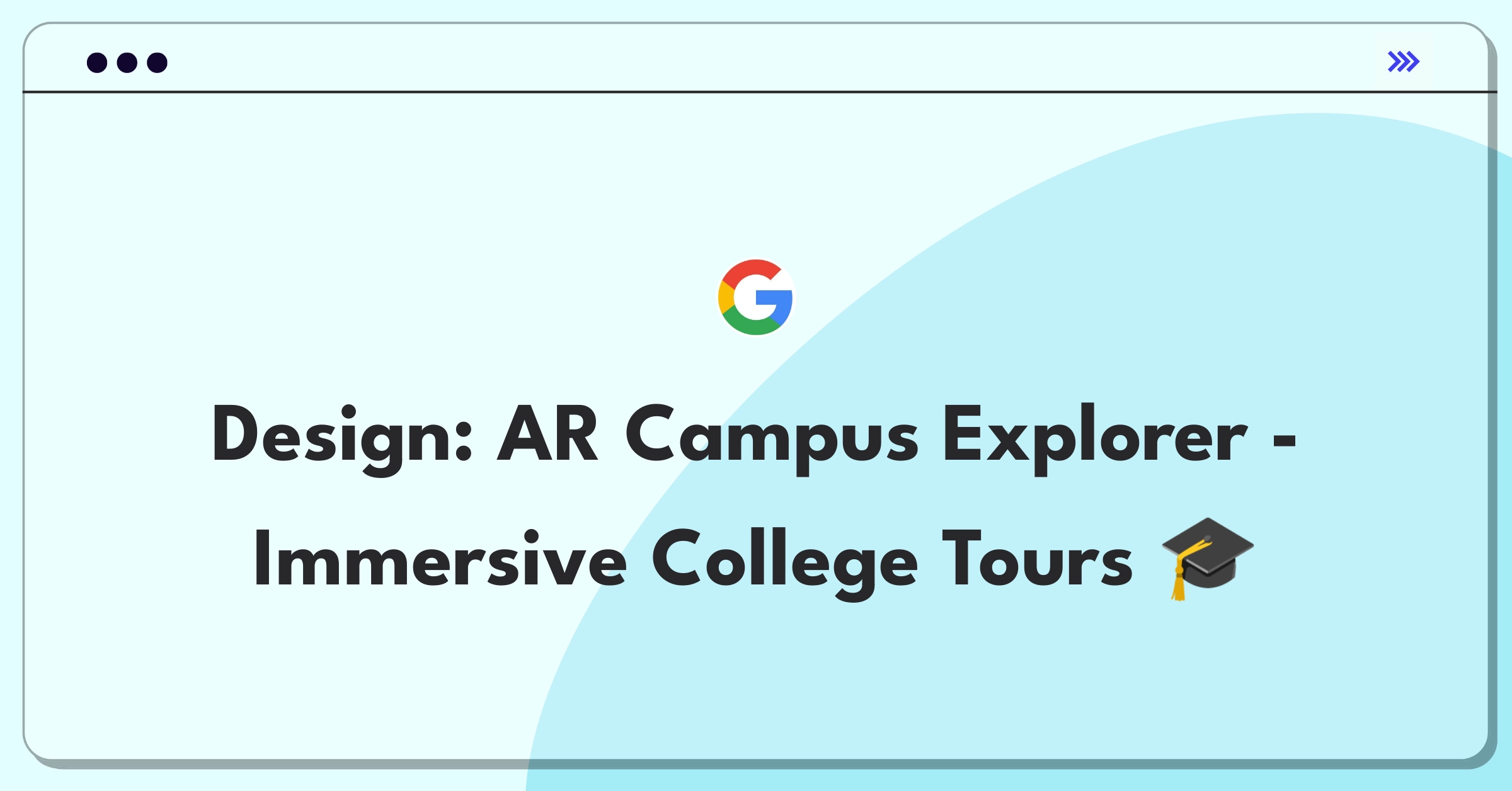 Product Management Design Question: AR app concept for interactive virtual college campus tours