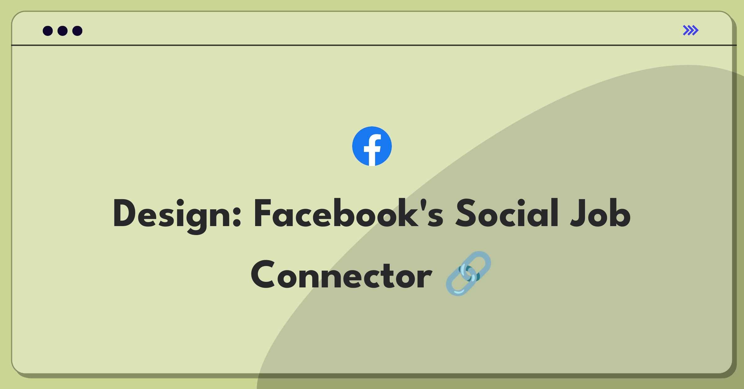 Product Management Design Question: Facebook job search feature leveraging social networks