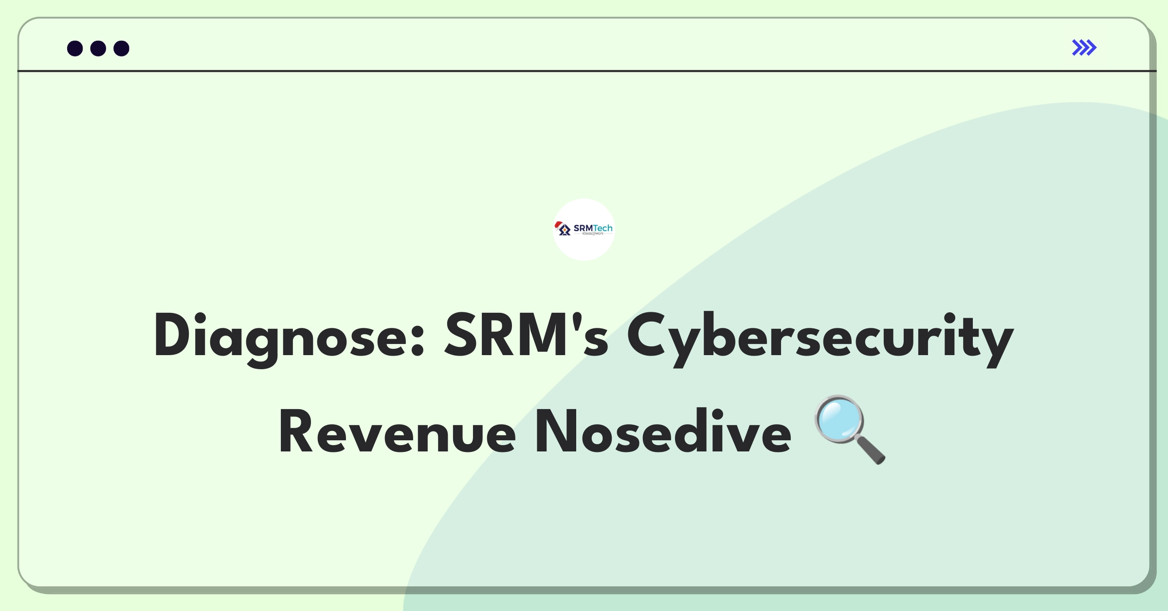 Product Management Root Cause Analysis Question: Investigating cybersecurity consulting revenue decline despite market growth