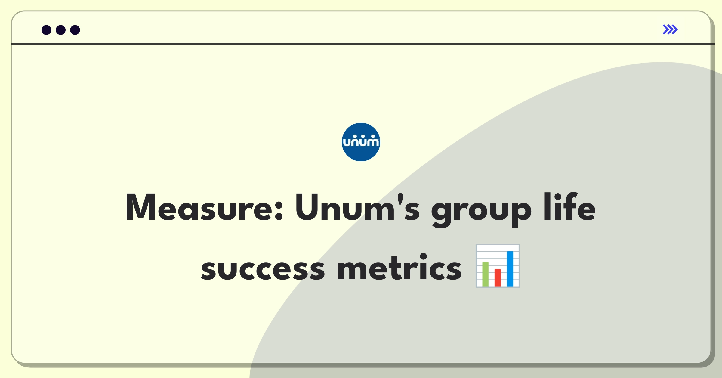 Product Management Metrics Question: Defining success for Unum's group life insurance offering