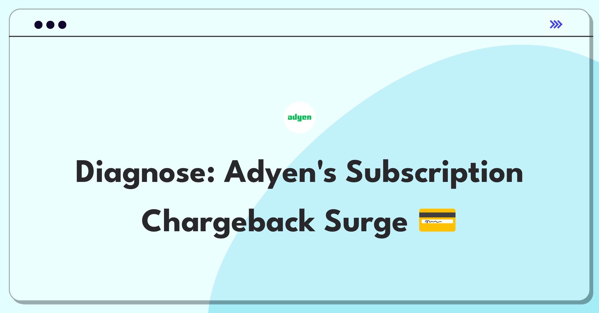 Product Management Root Cause Analysis Question: Investigating sudden increase in chargebacks for Adyen's subscription payments