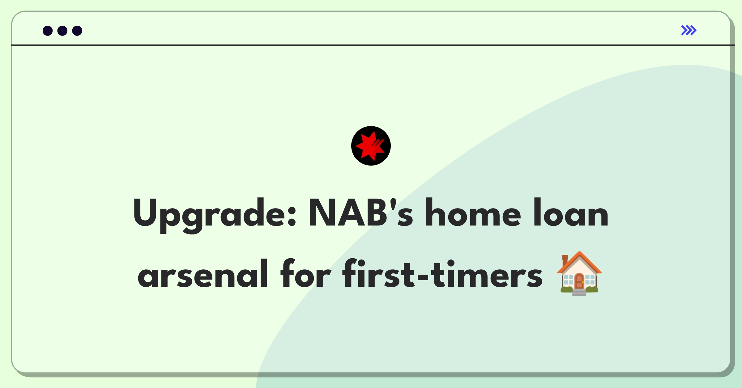 Product Management Improvement Question: Enhancing NAB's home loan offerings for first-time buyers