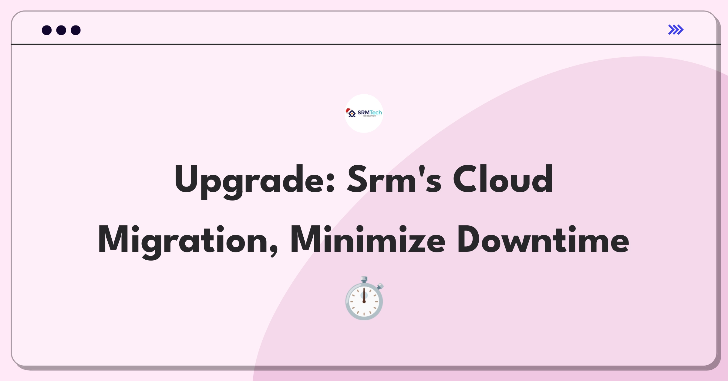 Product Management Improvement Question: Enhancing cloud migration services to reduce client downtime during transitions