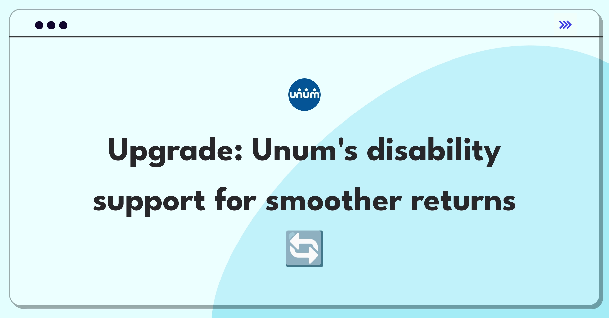 Product Management Improvement Question: Enhancing Unum's disability insurance for better return-to-work support