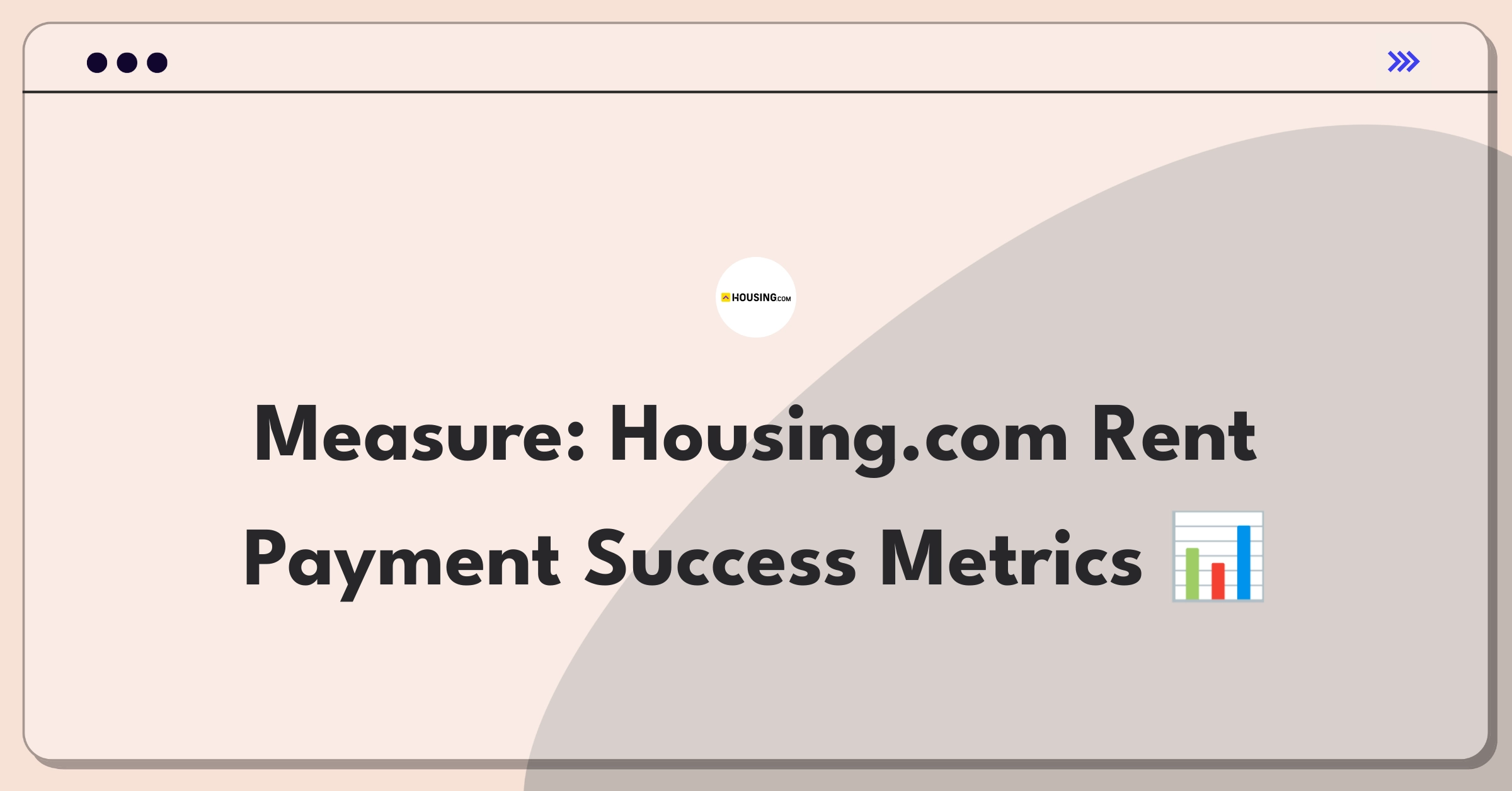 Product Management Metrics Question: Housing.com rent payment system success definition challenge