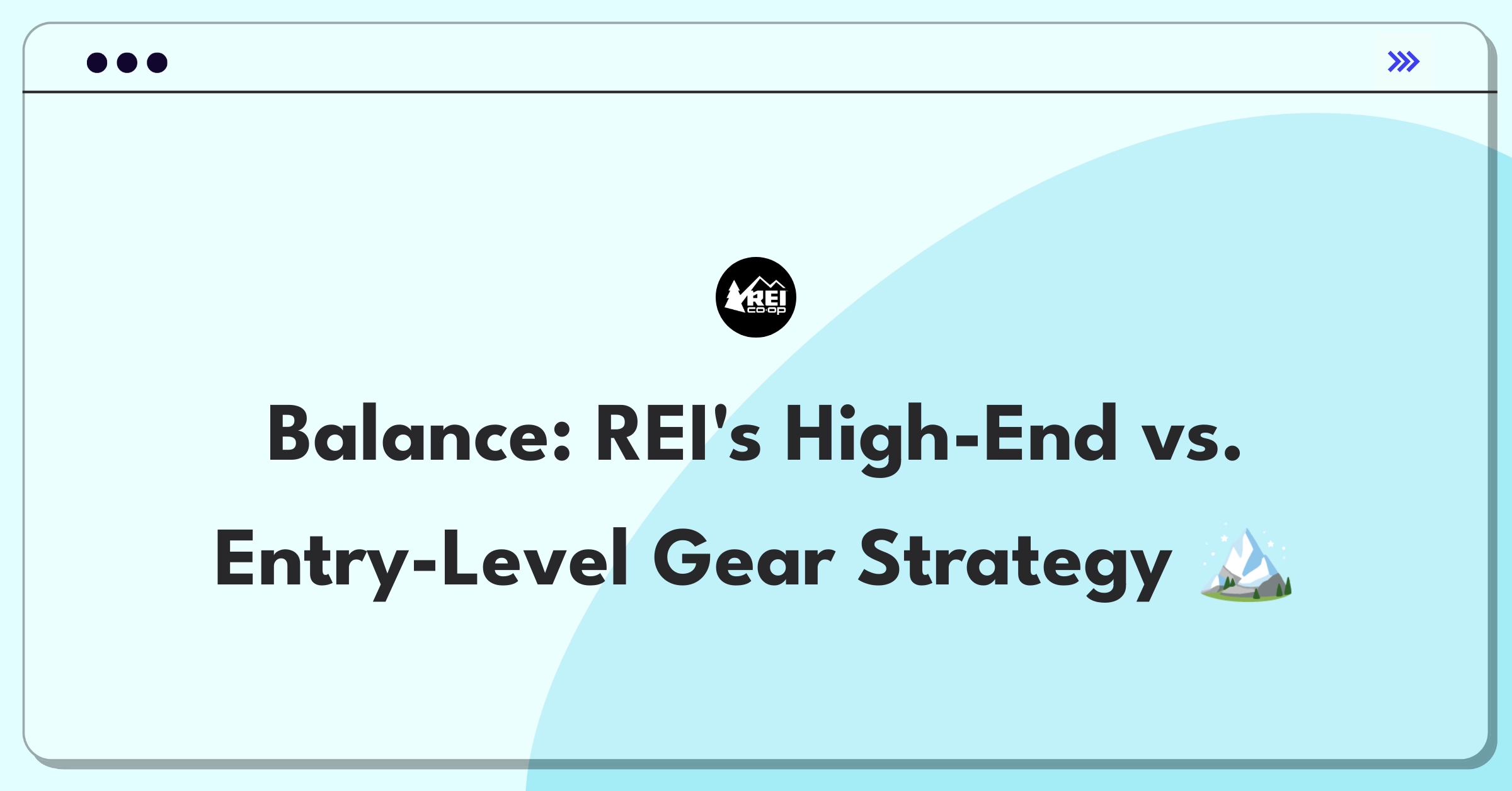 Product Management Trade-Off Question: REI balancing premium and affordable outdoor gear offerings