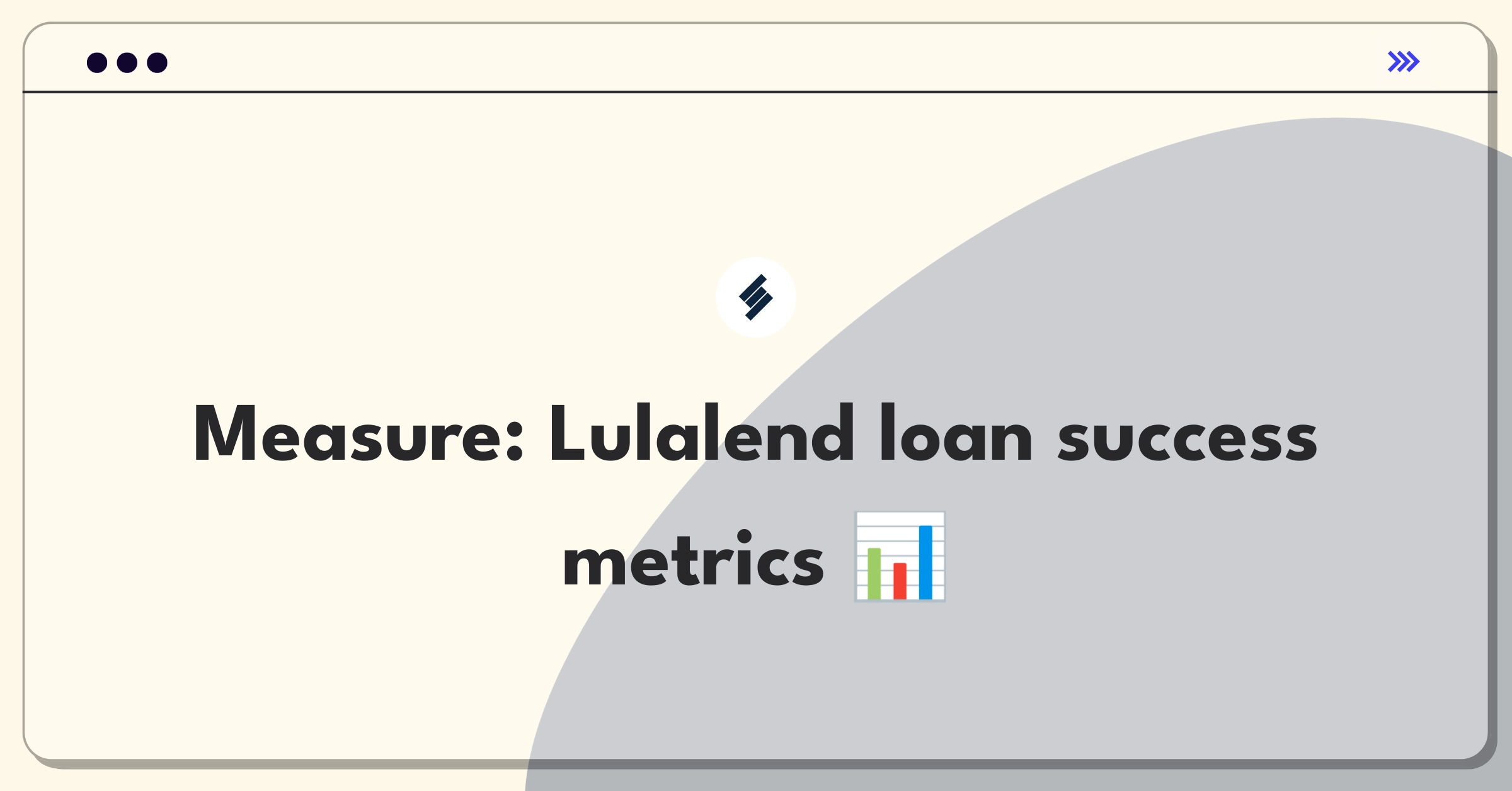 Product Management Success Metrics Question: Evaluating small business loan application process for Lulalend