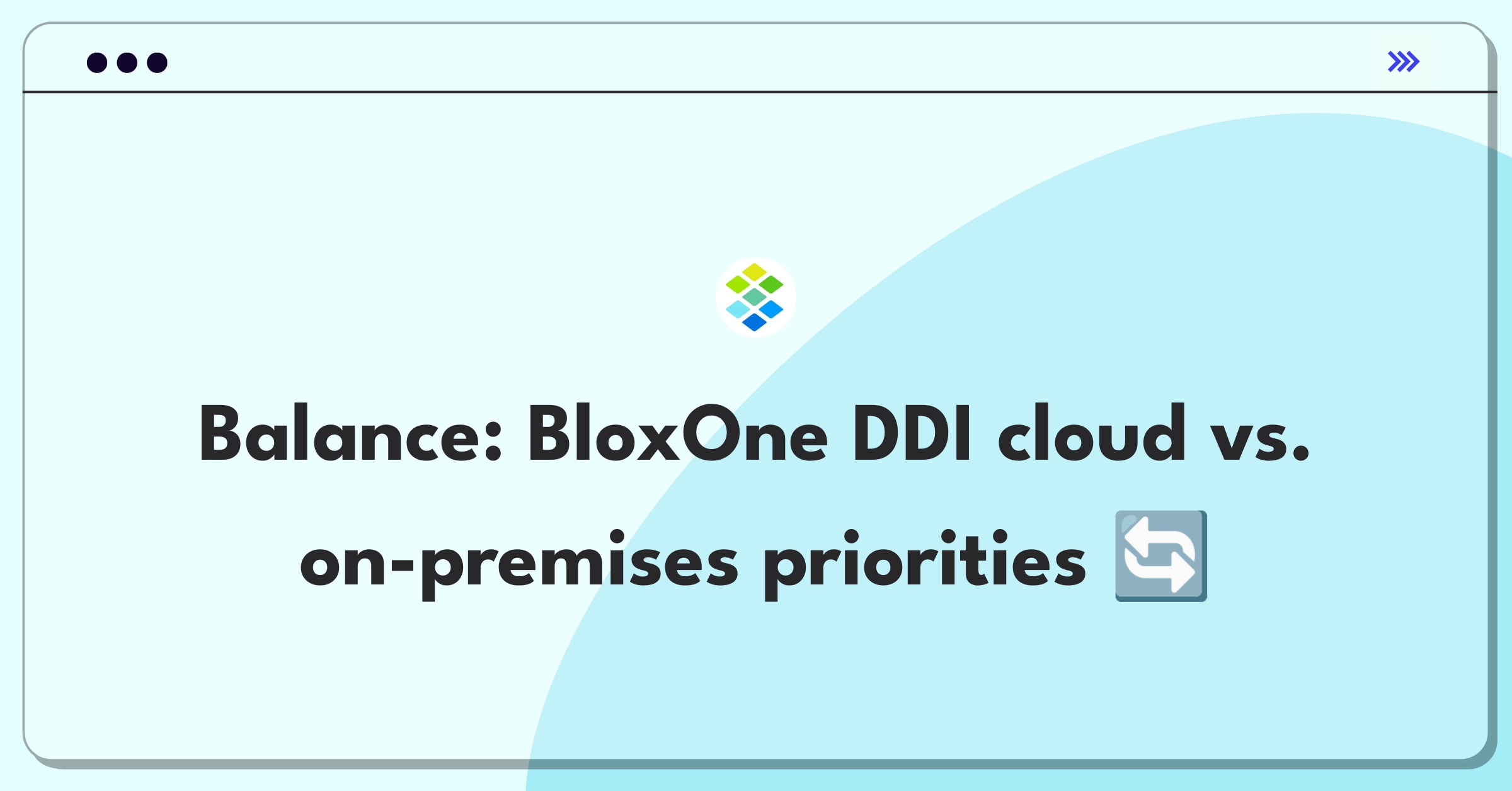 Product Management Trade-Off Question: Infoblox BloxOne DDI cloud-native vs. on-premises feature prioritization strategy