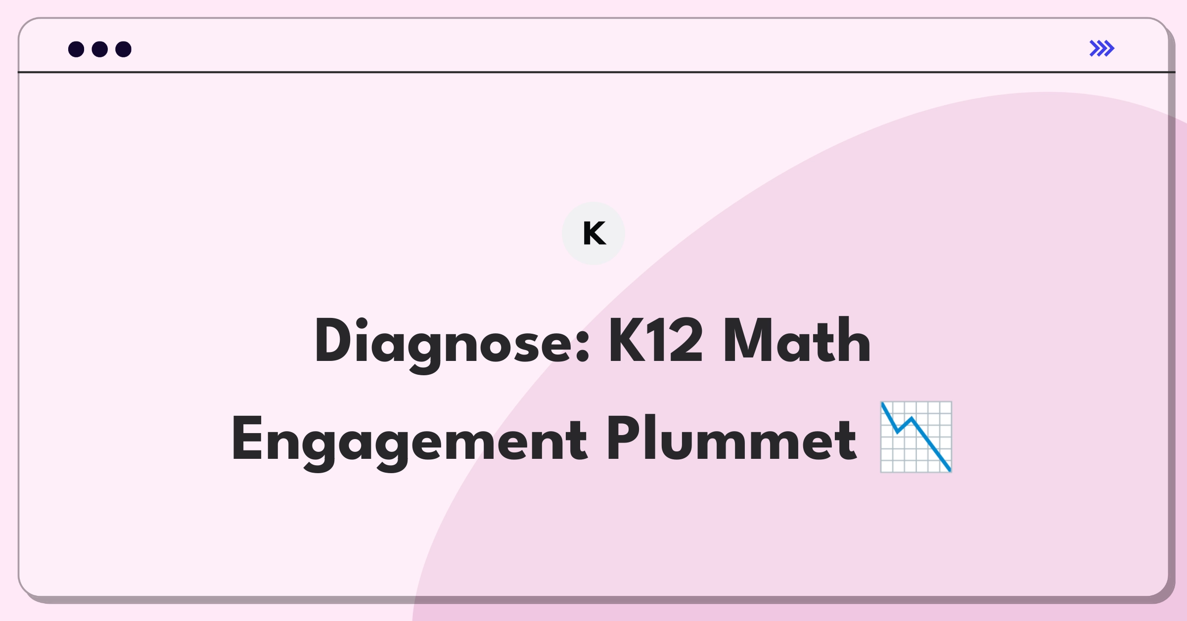 Product Management Root Cause Analysis Question: Investigating student engagement drop in online math tutoring platform