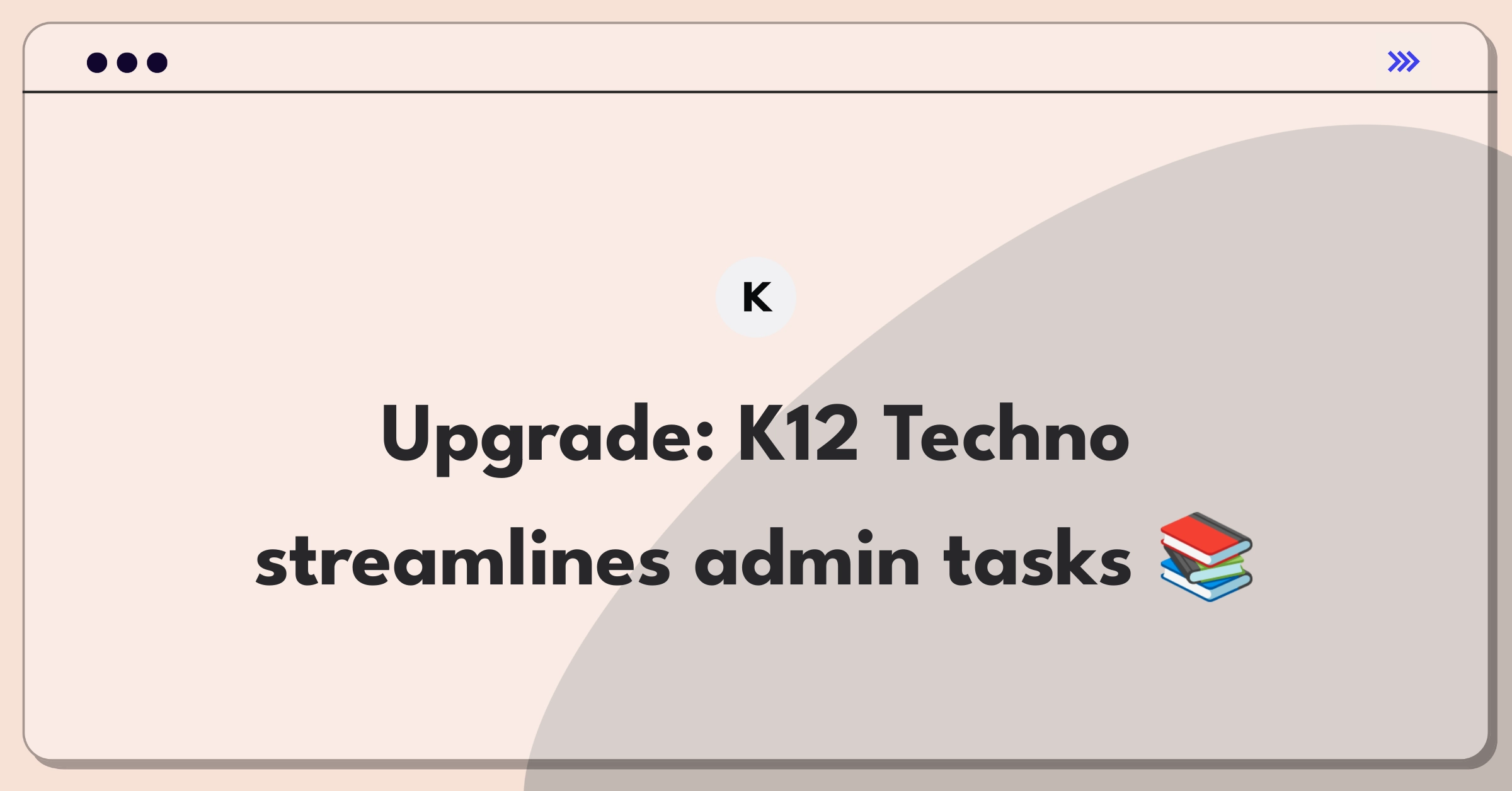 Product Management Improvement Question: K12 Techno Services school software administrative task optimization