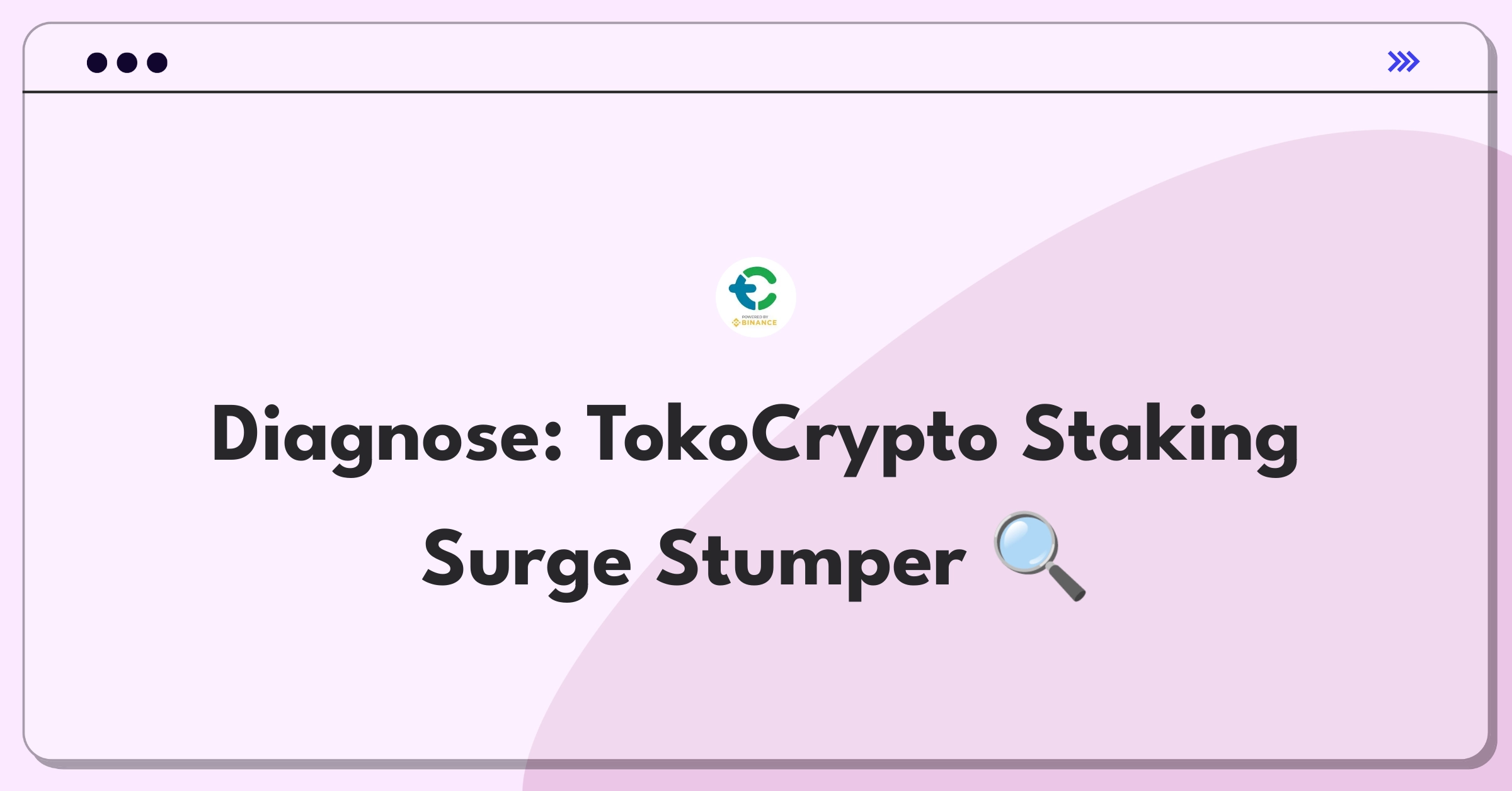 Product Management Root Cause Analysis Question: Investigating sudden increase in crypto staking support tickets