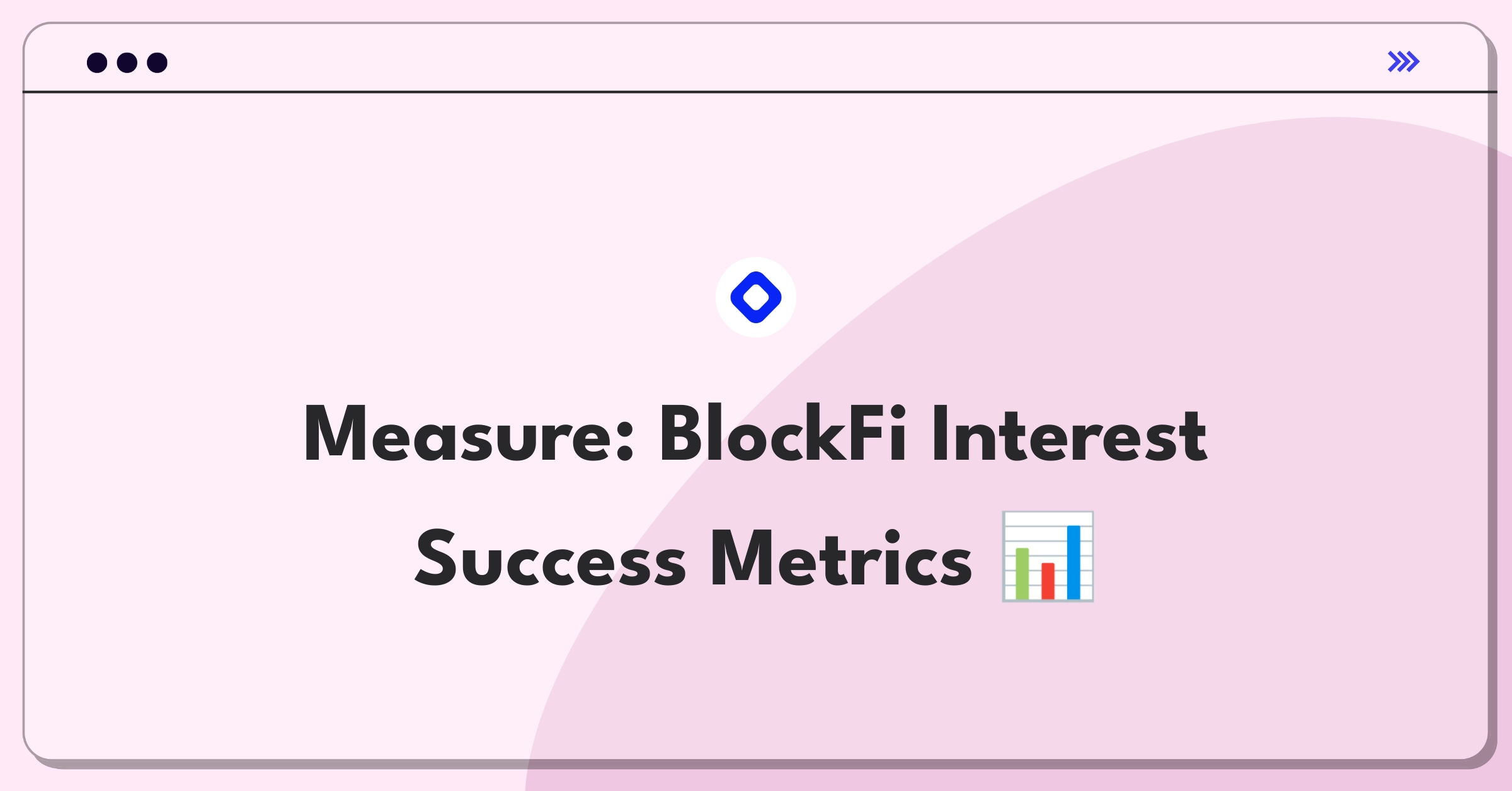 Product Management Metrics Question: BlockFi interest account success measurement framework