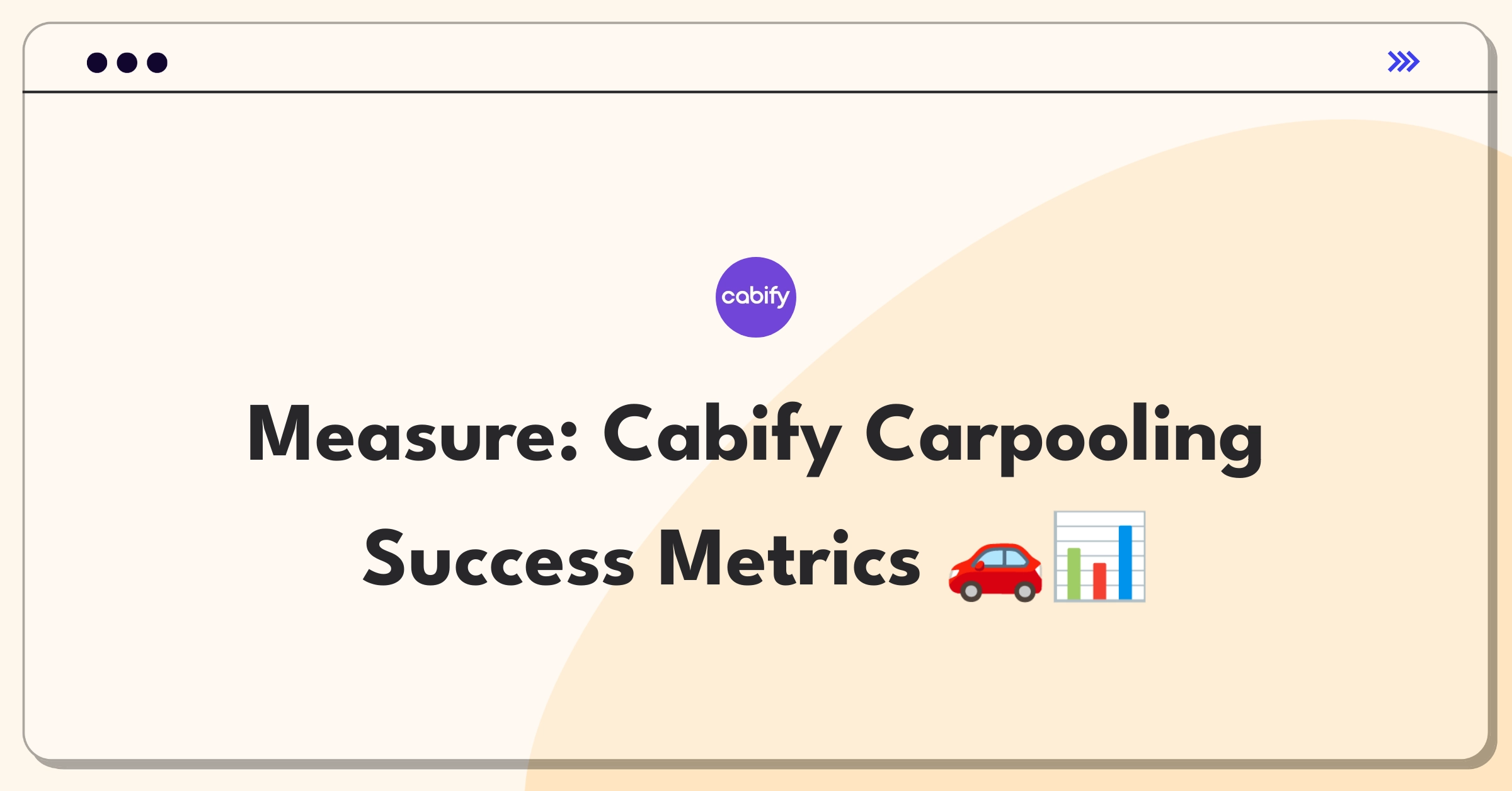 Product Management Success Metrics Question: Evaluating Cabify's carpooling option performance