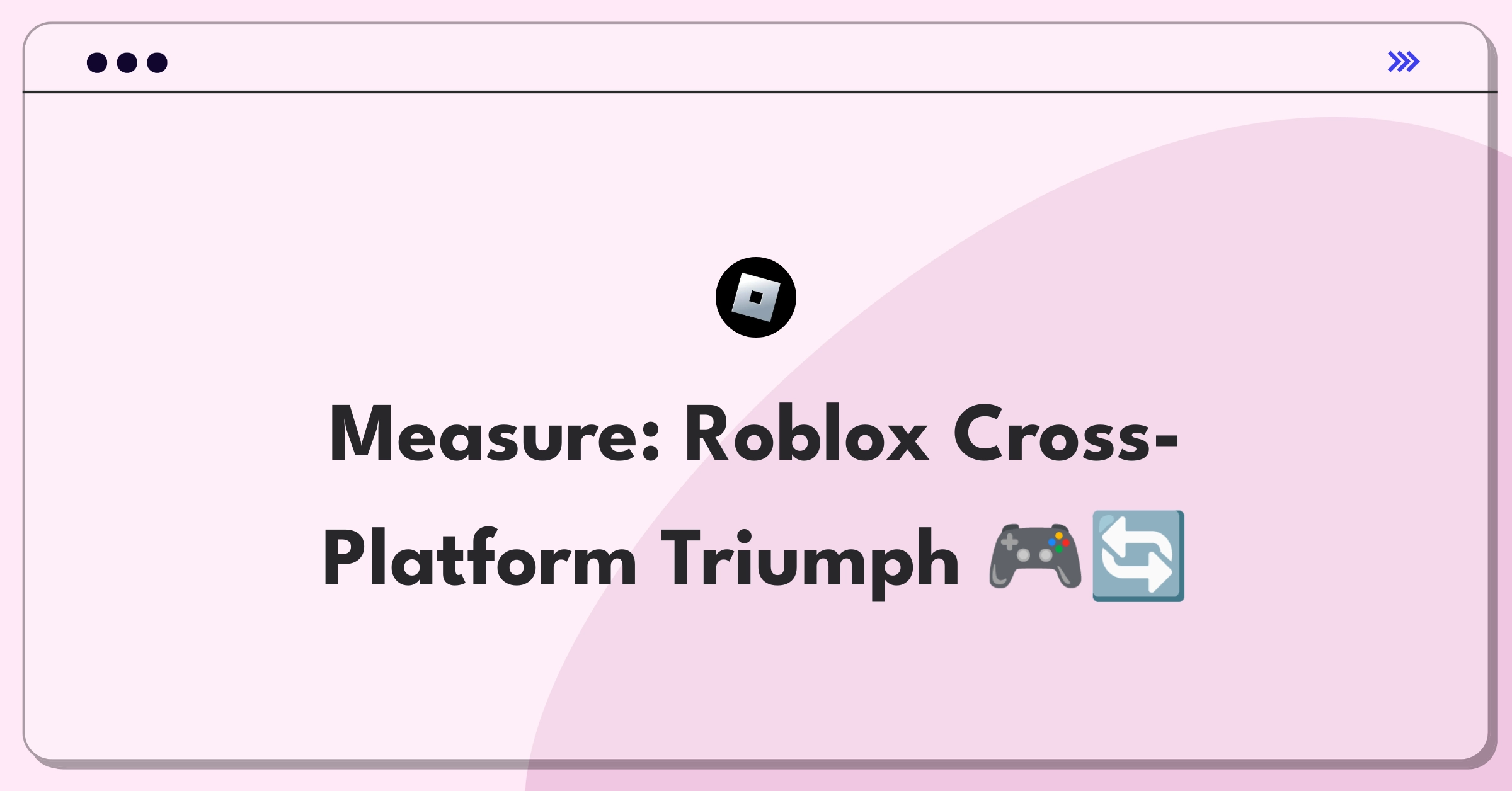 Product Management Metrics Question: Evaluating success of Roblox's cross-platform gaming feature