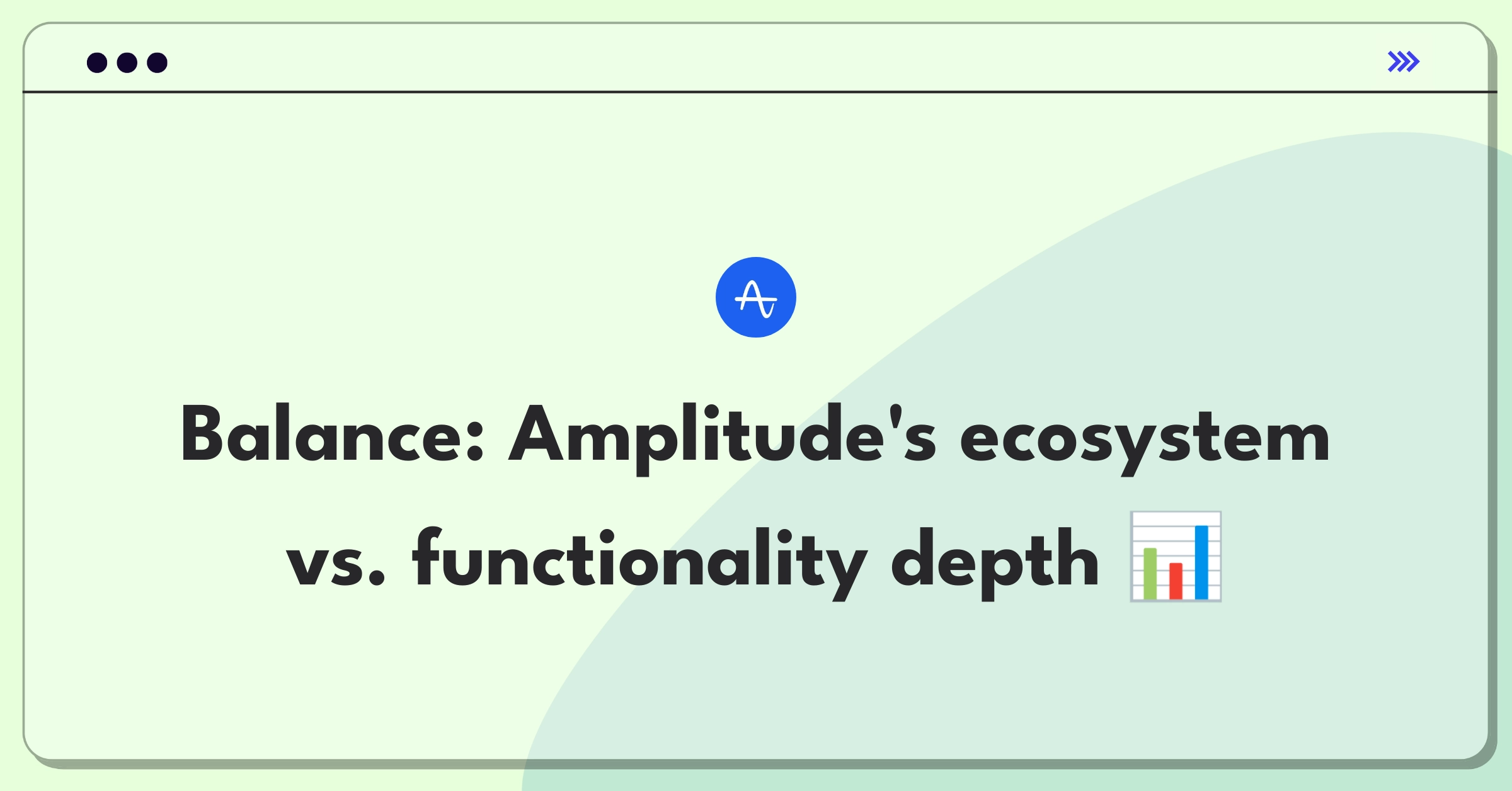 Product Management Trade-off Question: Amplitude integration ecosystem expansion versus deepening existing functionality