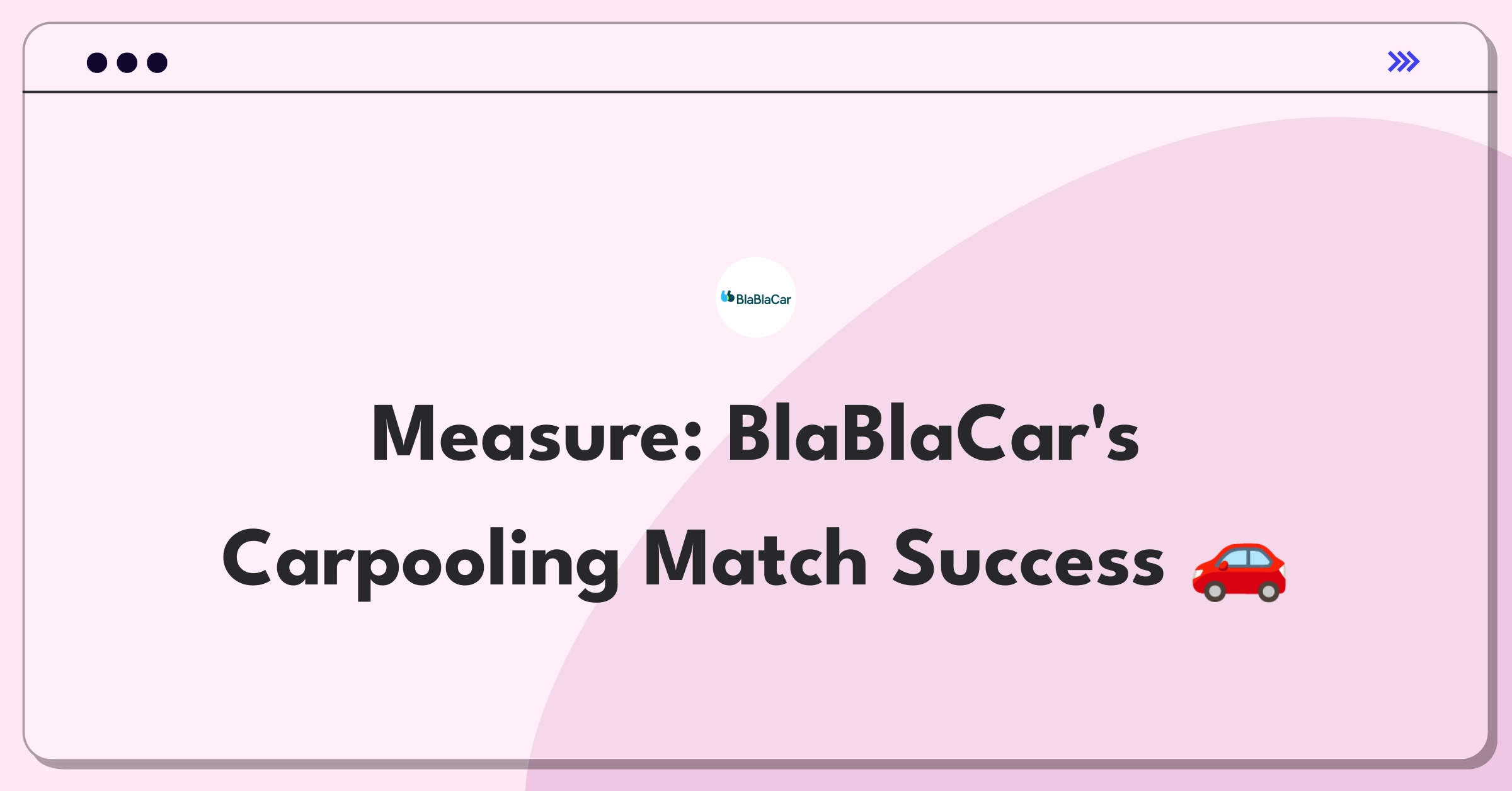 Product Management Metrics Question: Evaluating ride-sharing algorithm effectiveness for BlaBlaCar