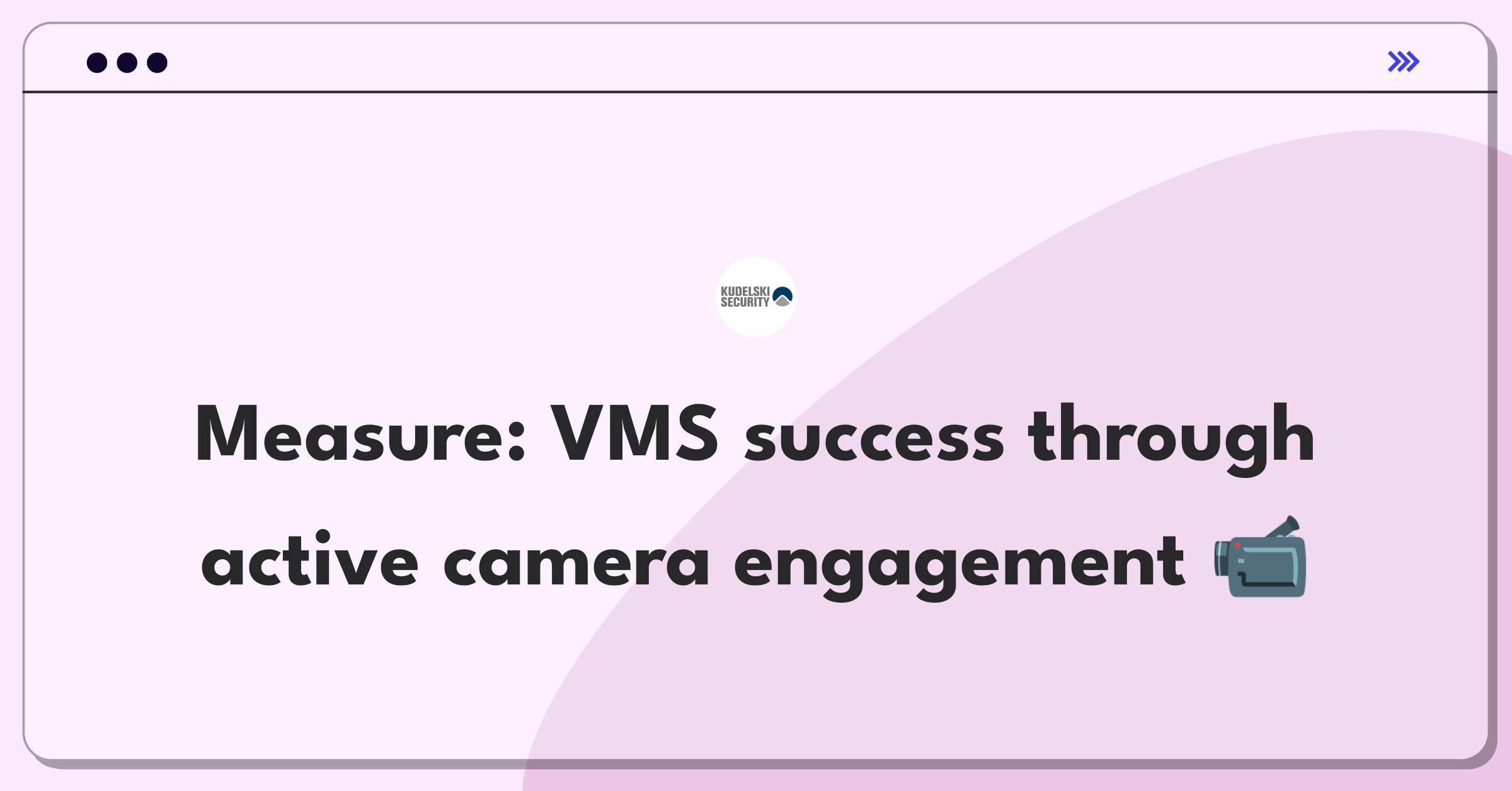 Product Management Analytics Question: Defining success metrics for video management software in security industry