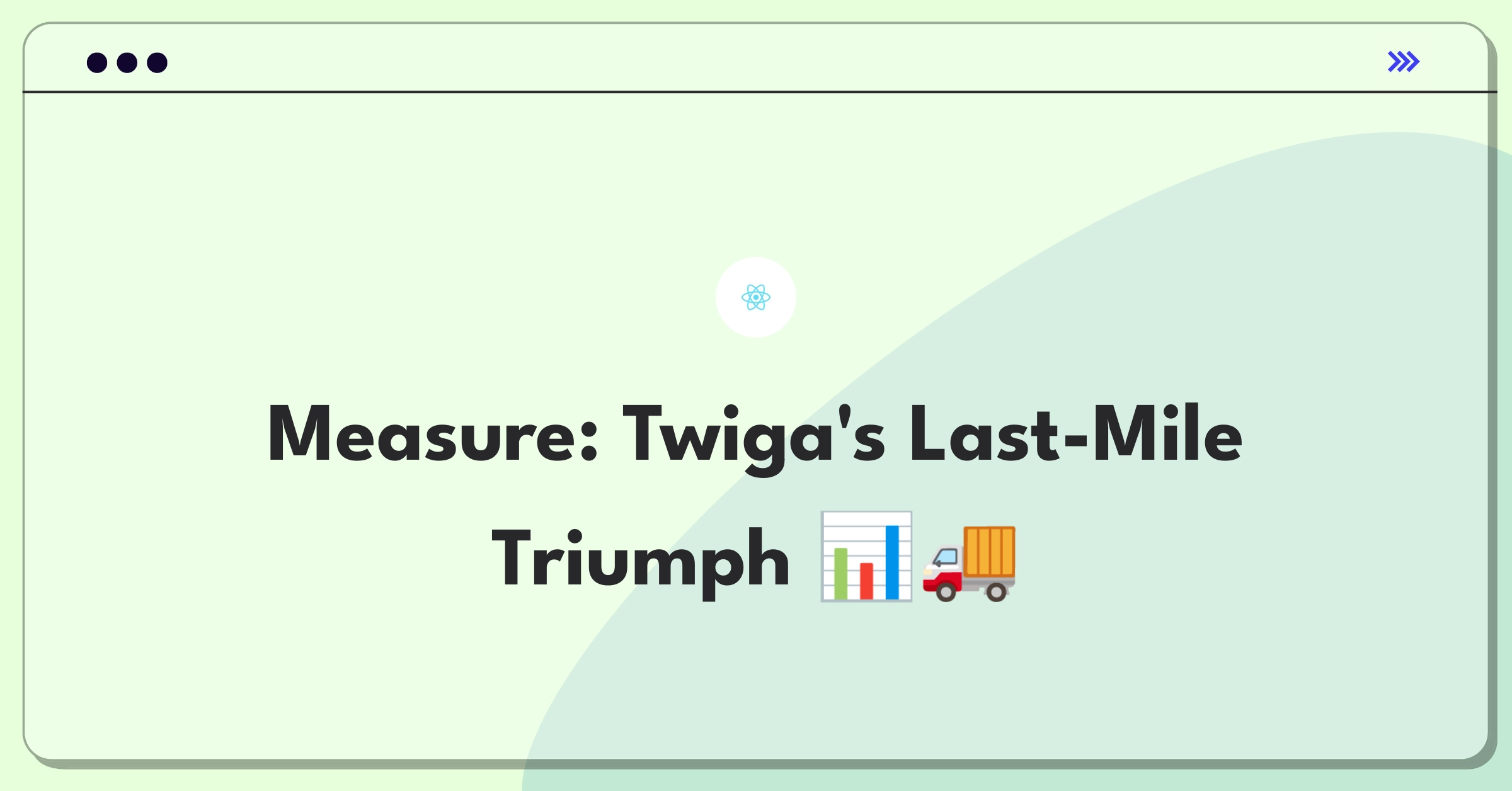 Product Management Metrics Question: Twiga Foods last-mile delivery success measurement dashboard
