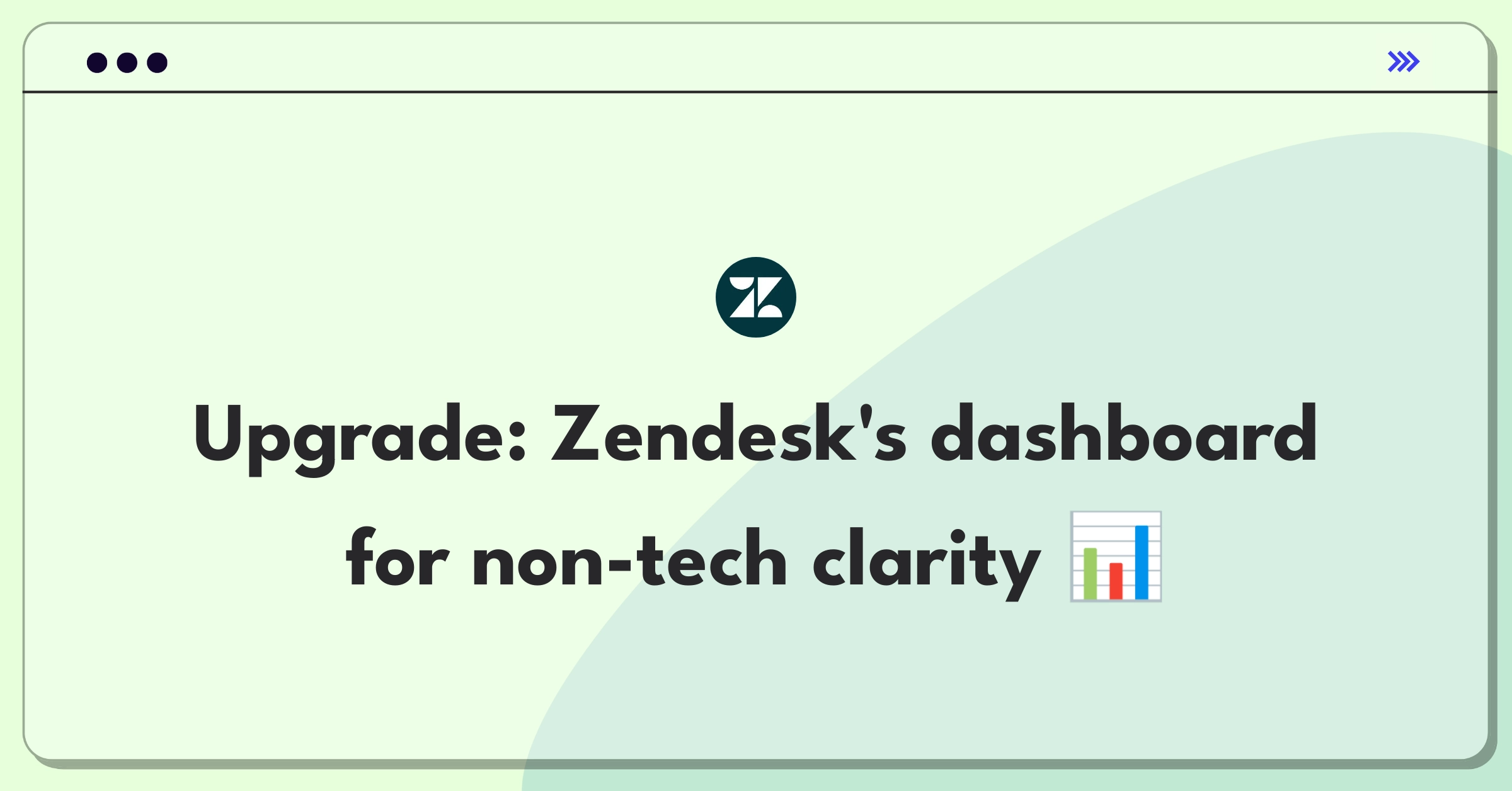 Product Management Improvement Question: Simplifying Zendesk's reporting dashboard for non-technical users