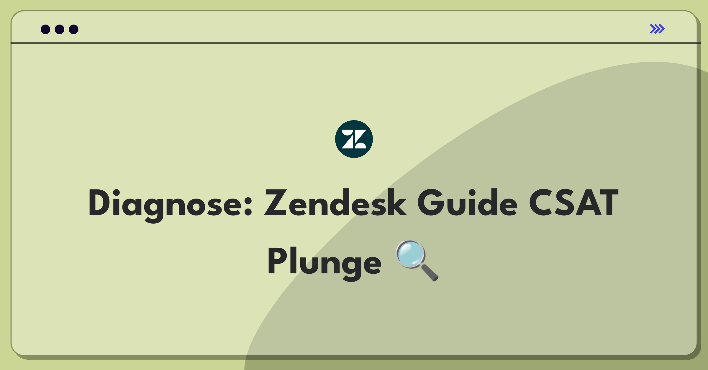 Product Management Root Cause Analysis Question: Investigating Zendesk Guide's customer satisfaction score decrease