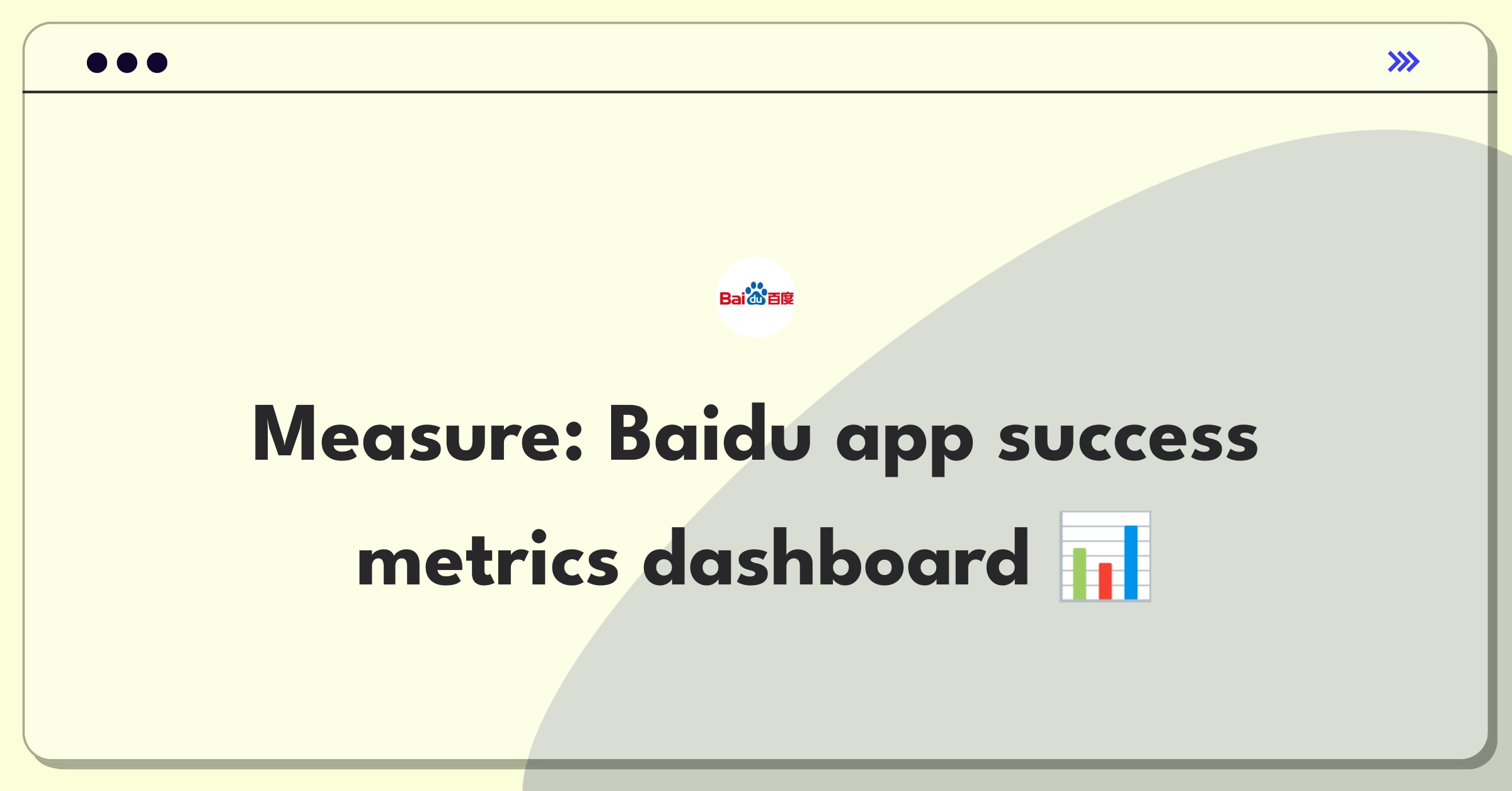 Product Management Analytics Question: Evaluating Baidu mobile app performance metrics and KPIs