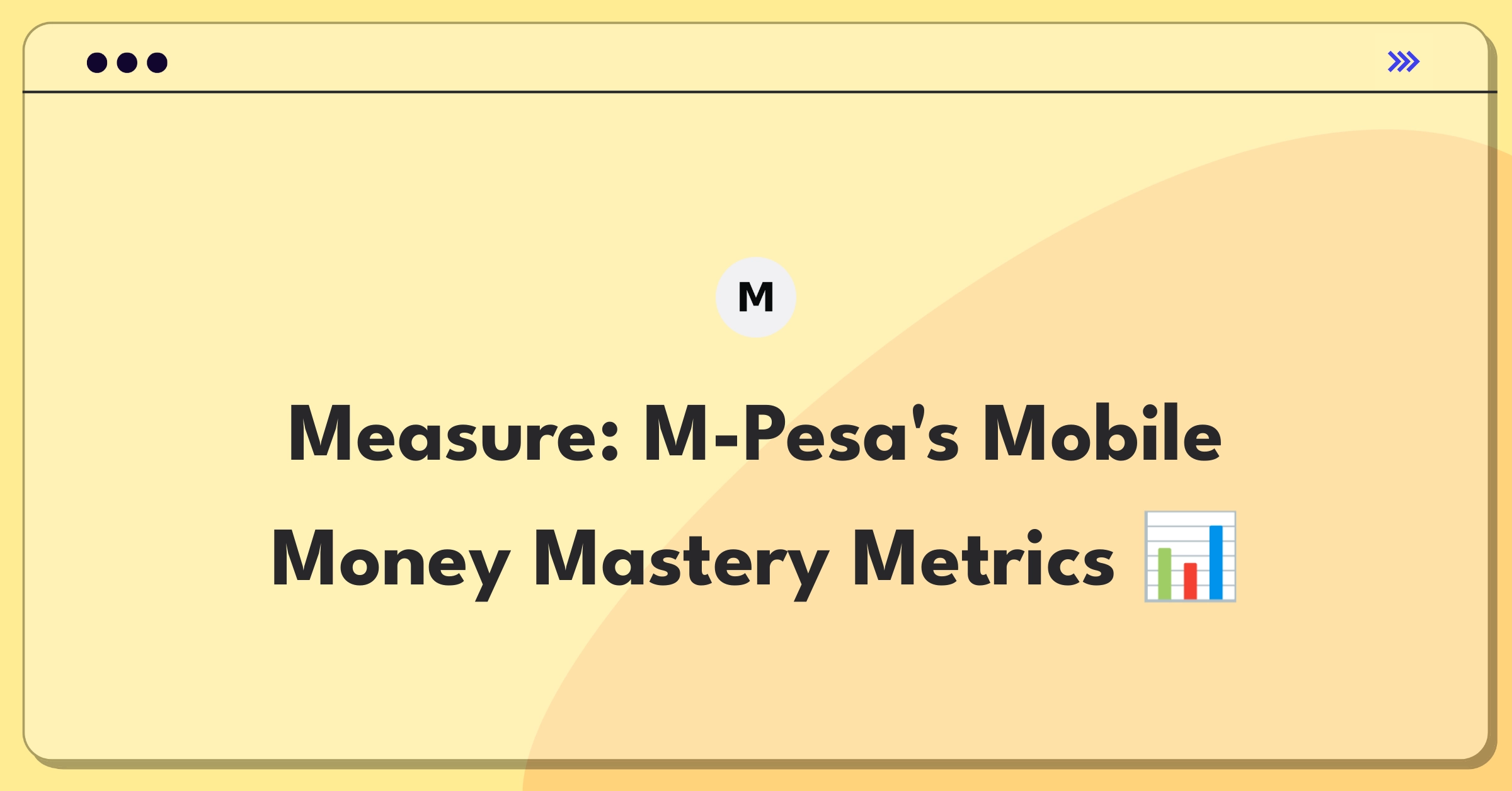 Product Management Analytics Question: Measuring success of M-Pesa's mobile money transfer feature