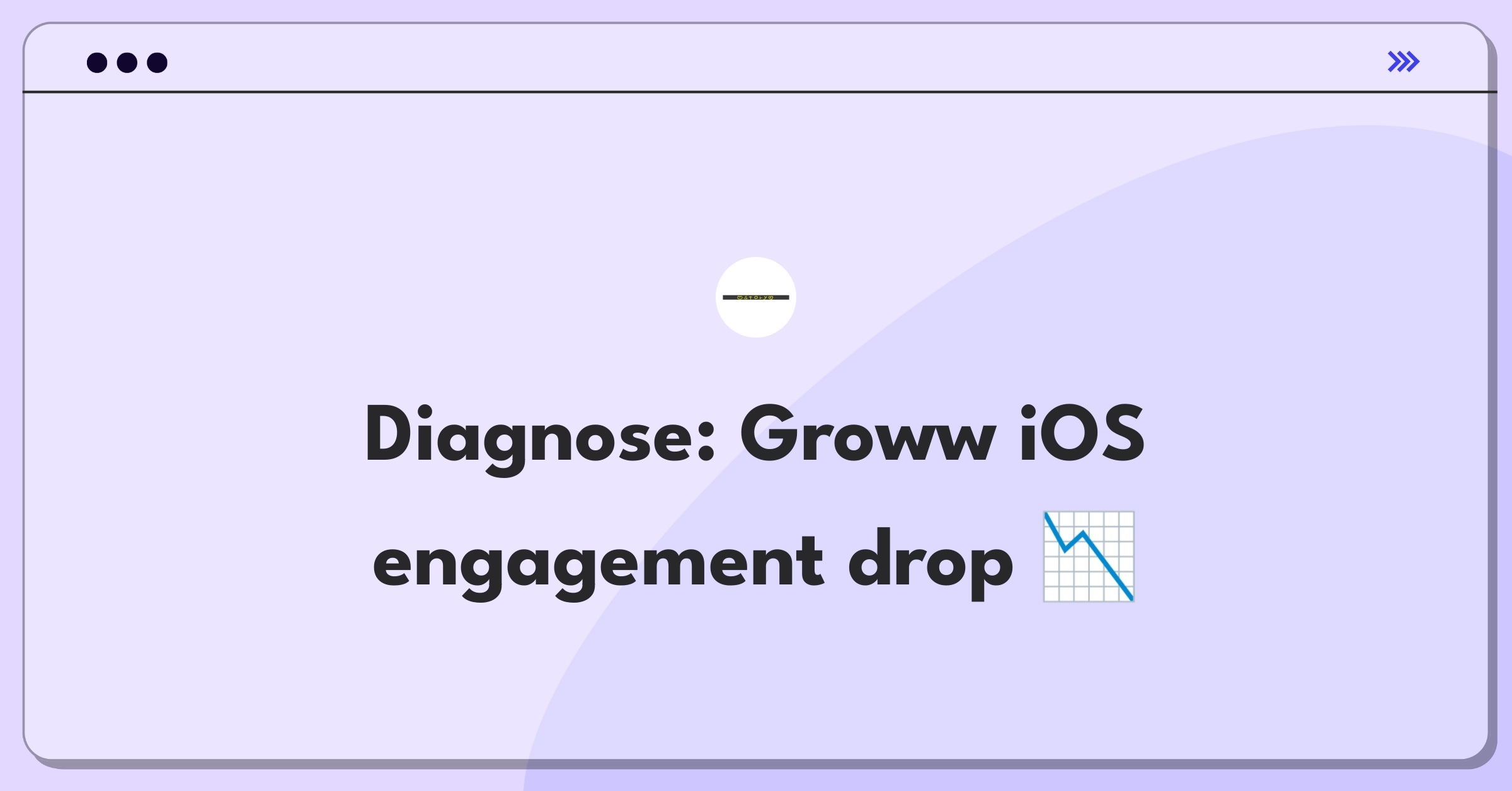 Product Management Root Cause Analysis Question: Investigating decreased time spent on Groww's iOS app