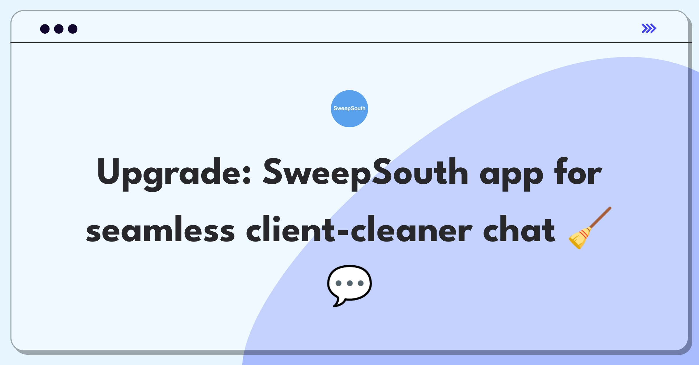 Product Management Improvement Question: Enhancing communication features in SweepSouth's cleaning service mobile app