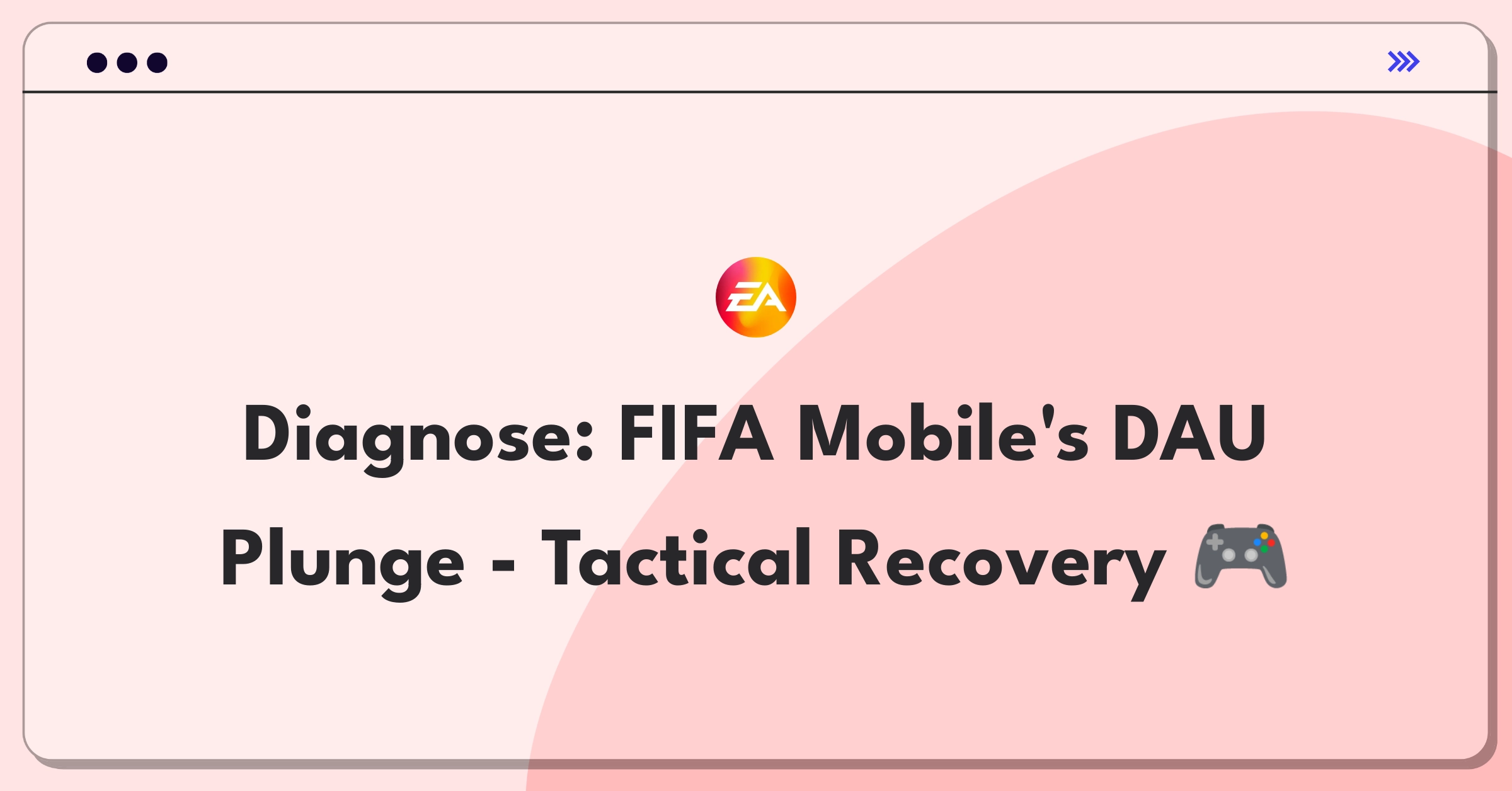 Product Management Root Cause Analysis Question: Investigating sudden drop in FIFA Mobile's daily active users