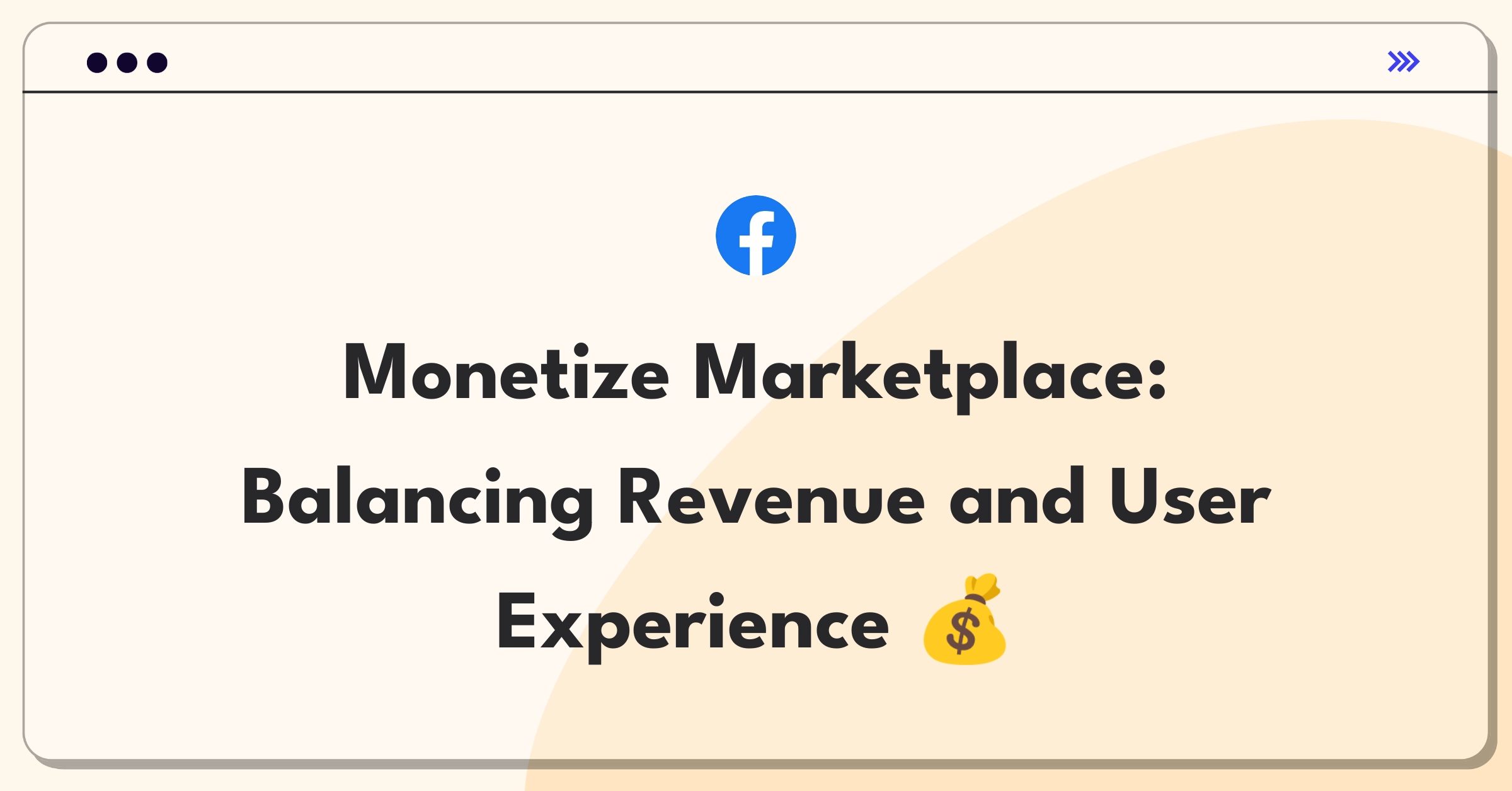 Product Management Pricing Question: Facebook Marketplace monetization strategy with tiered commission structure and premium features