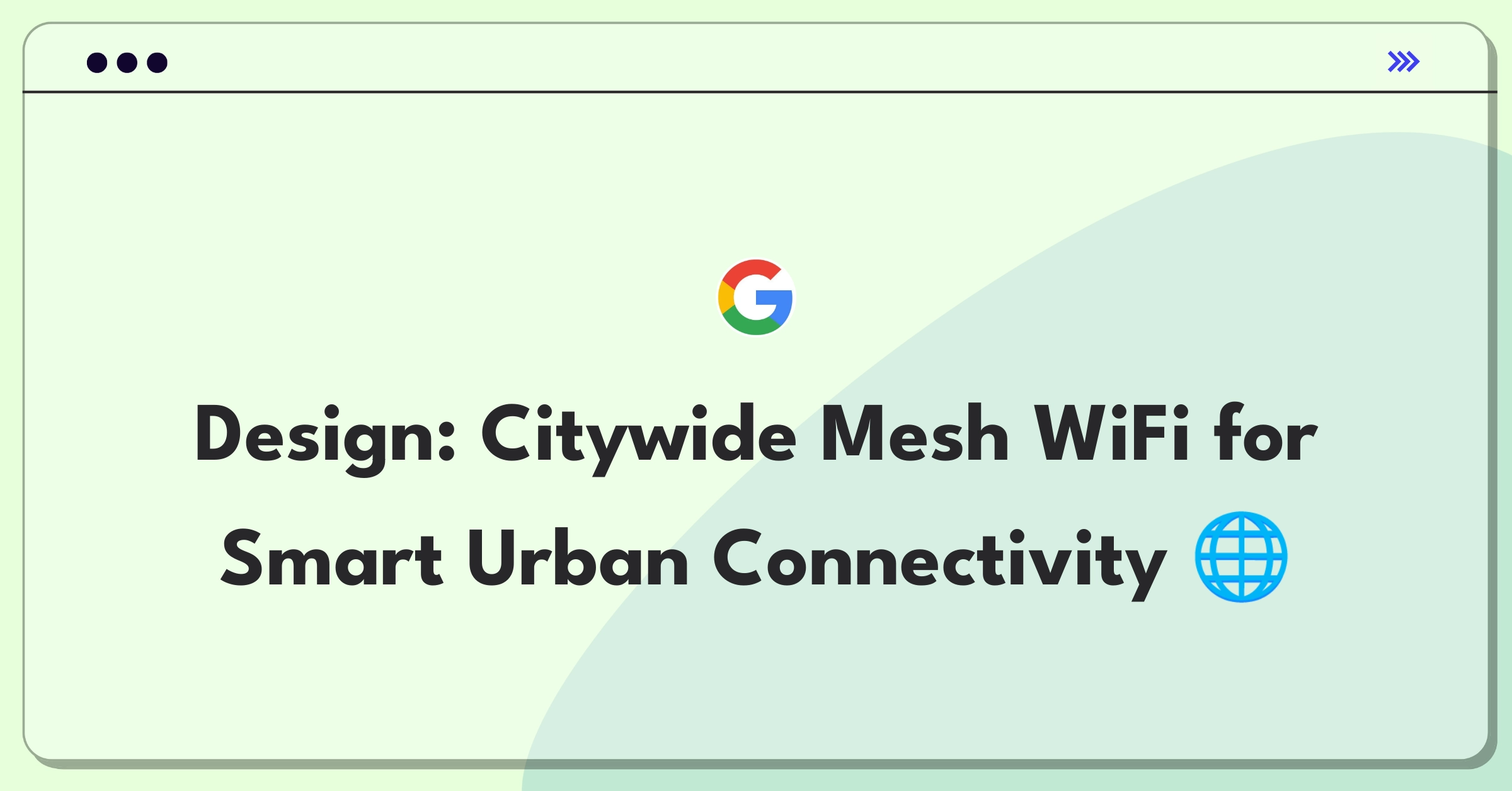 Product Management Technical Design Question: Citywide WiFi network architecture diagram with access points and user devices