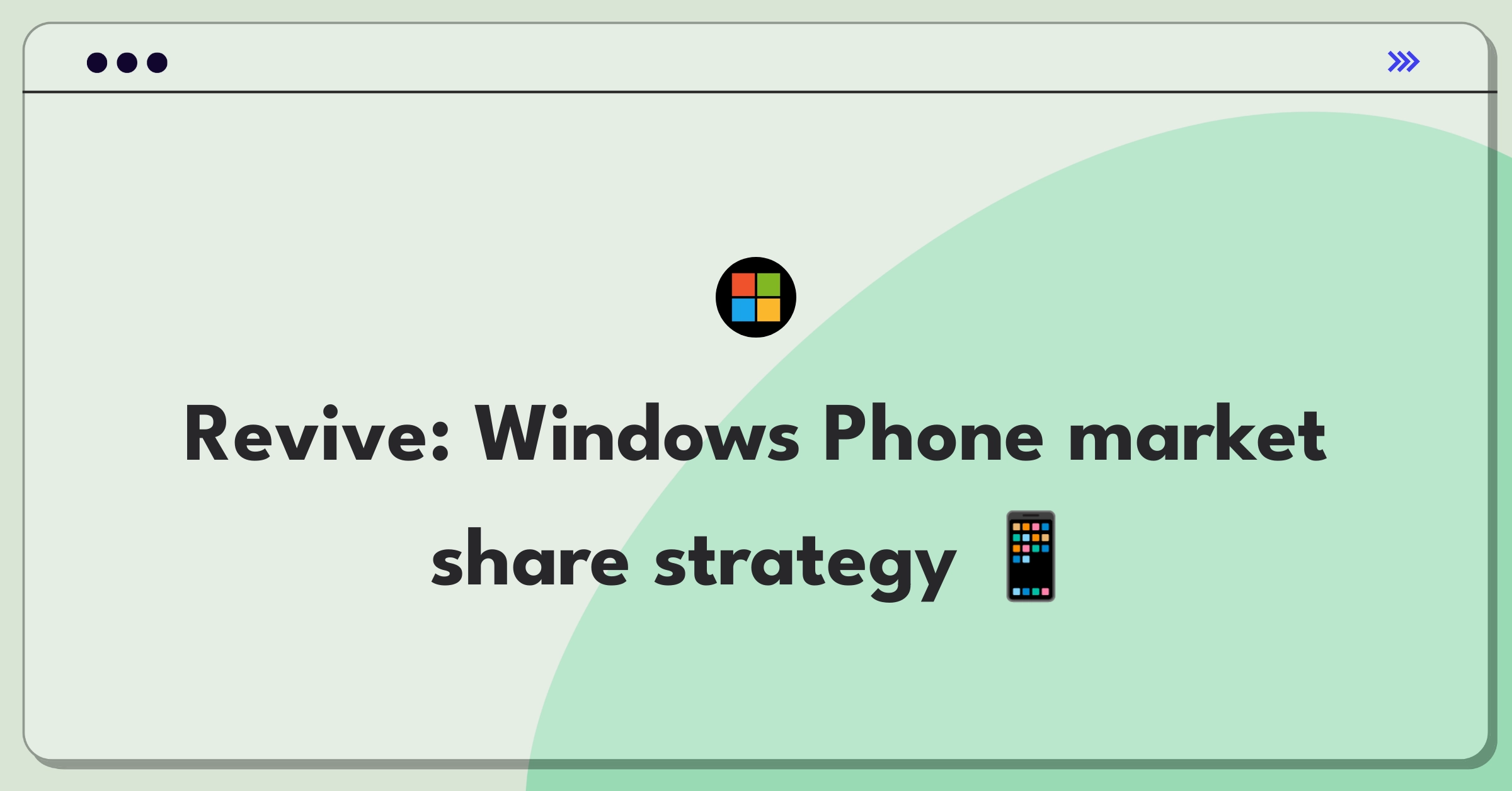 Product Management Strategy Question: How to make Windows Phone successful in competitive mobile market