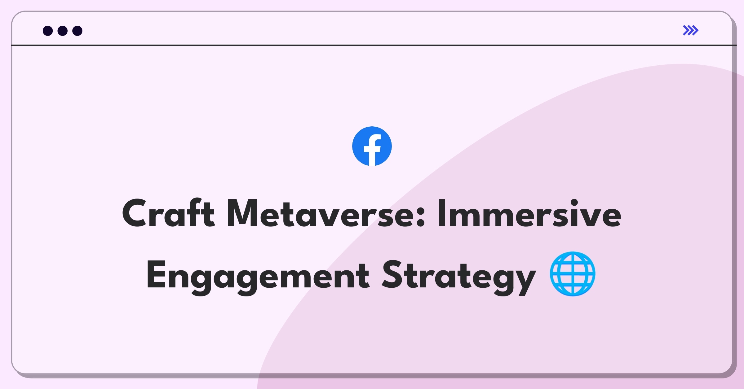 Product Management Strategy Question: Metaverse platform development and user engagement roadmap