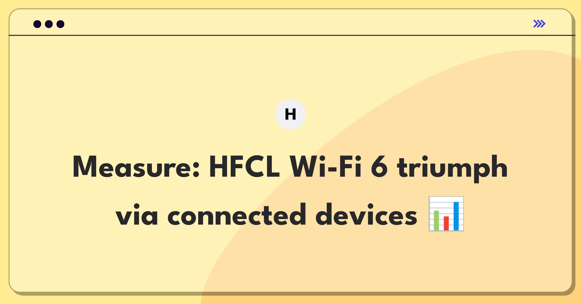 Product Management Analytics Question: Defining success metrics for HFCL's Wi-Fi 6 access points in enterprise networks