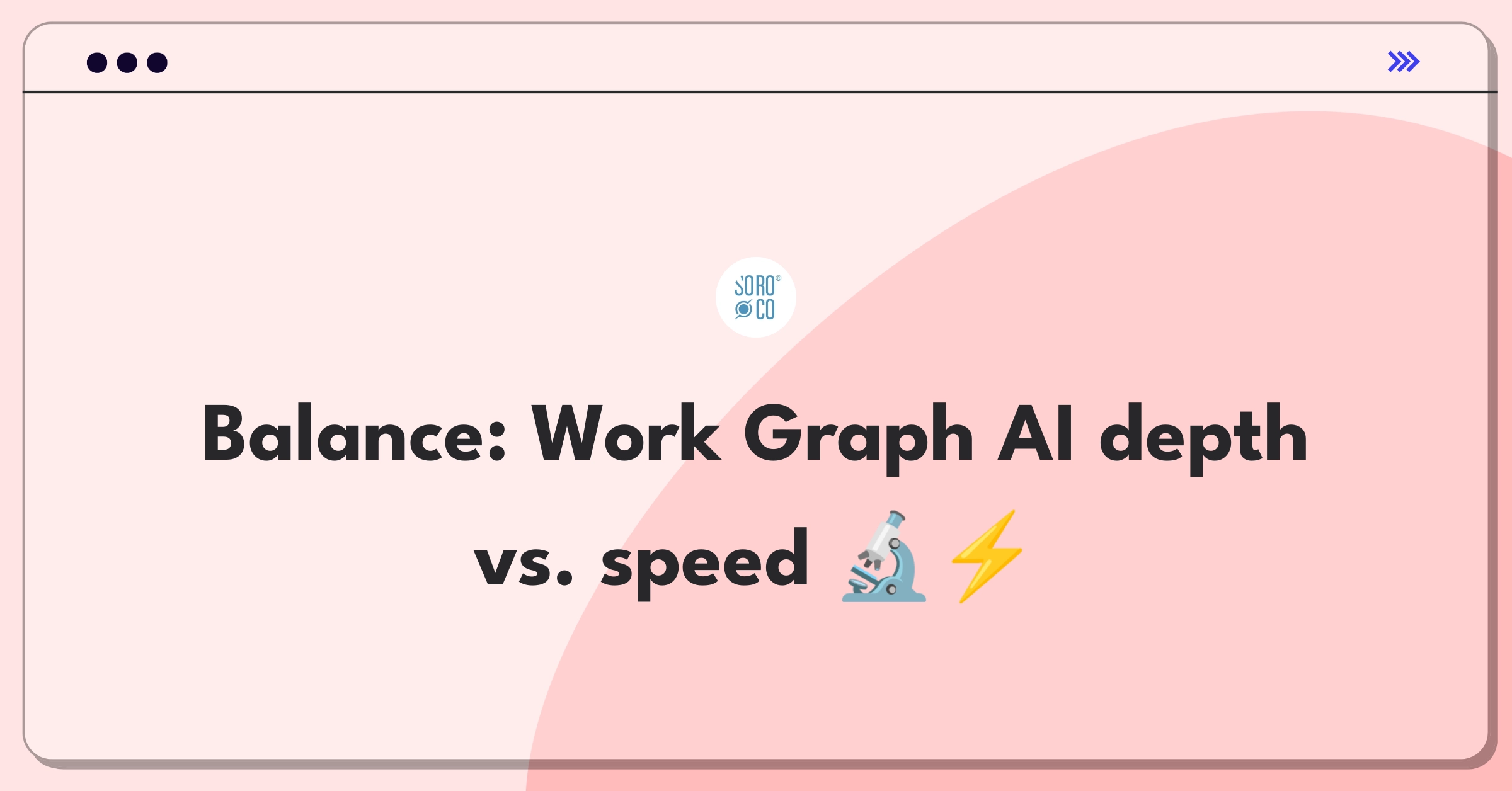 Product Management Trade-Off Question: Balancing data analysis depth and processing speed for Soroco's Work Graph AI